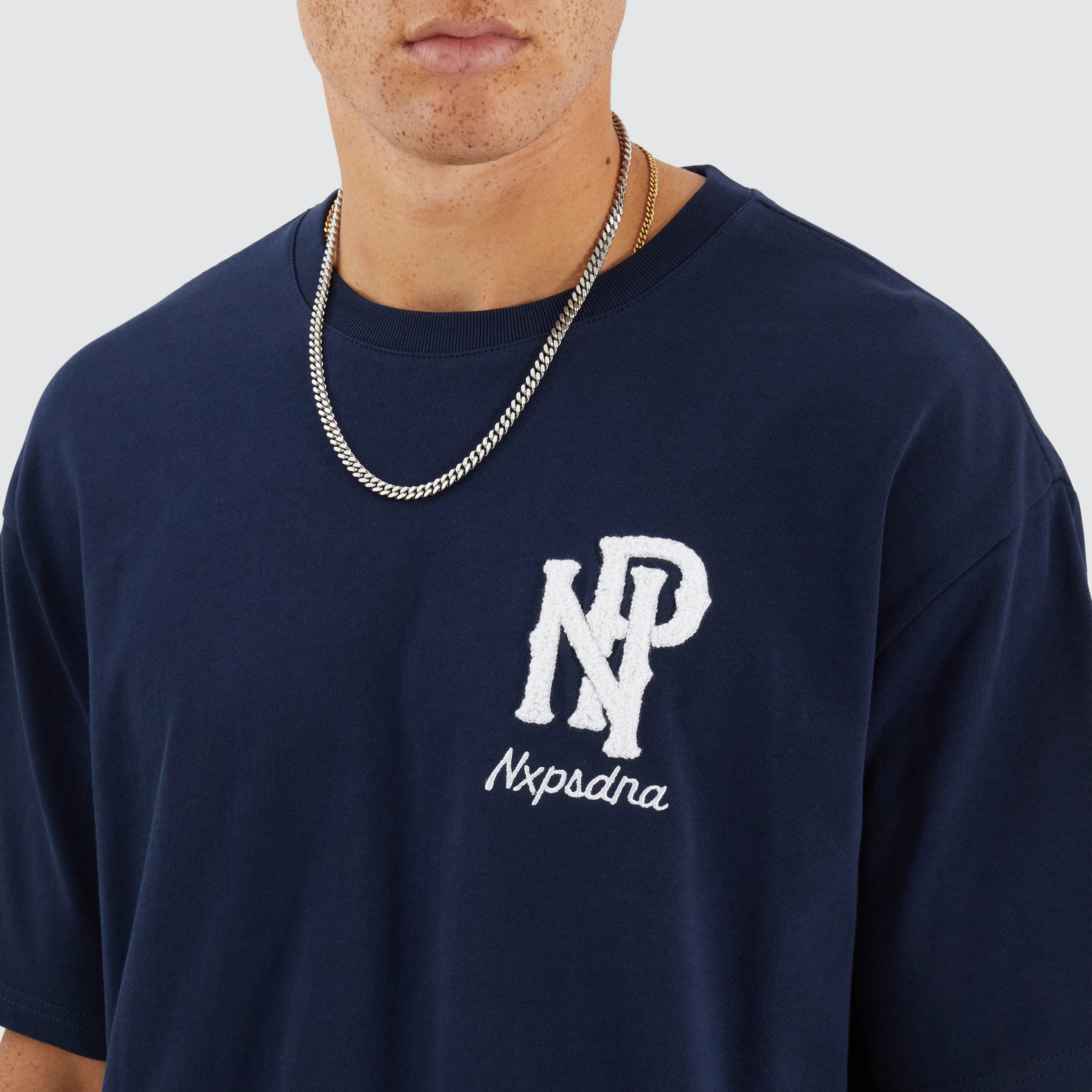 Legacy Box Fit Tee Navy Blue sold by Nena and Pasadena product image thumbnail 3
