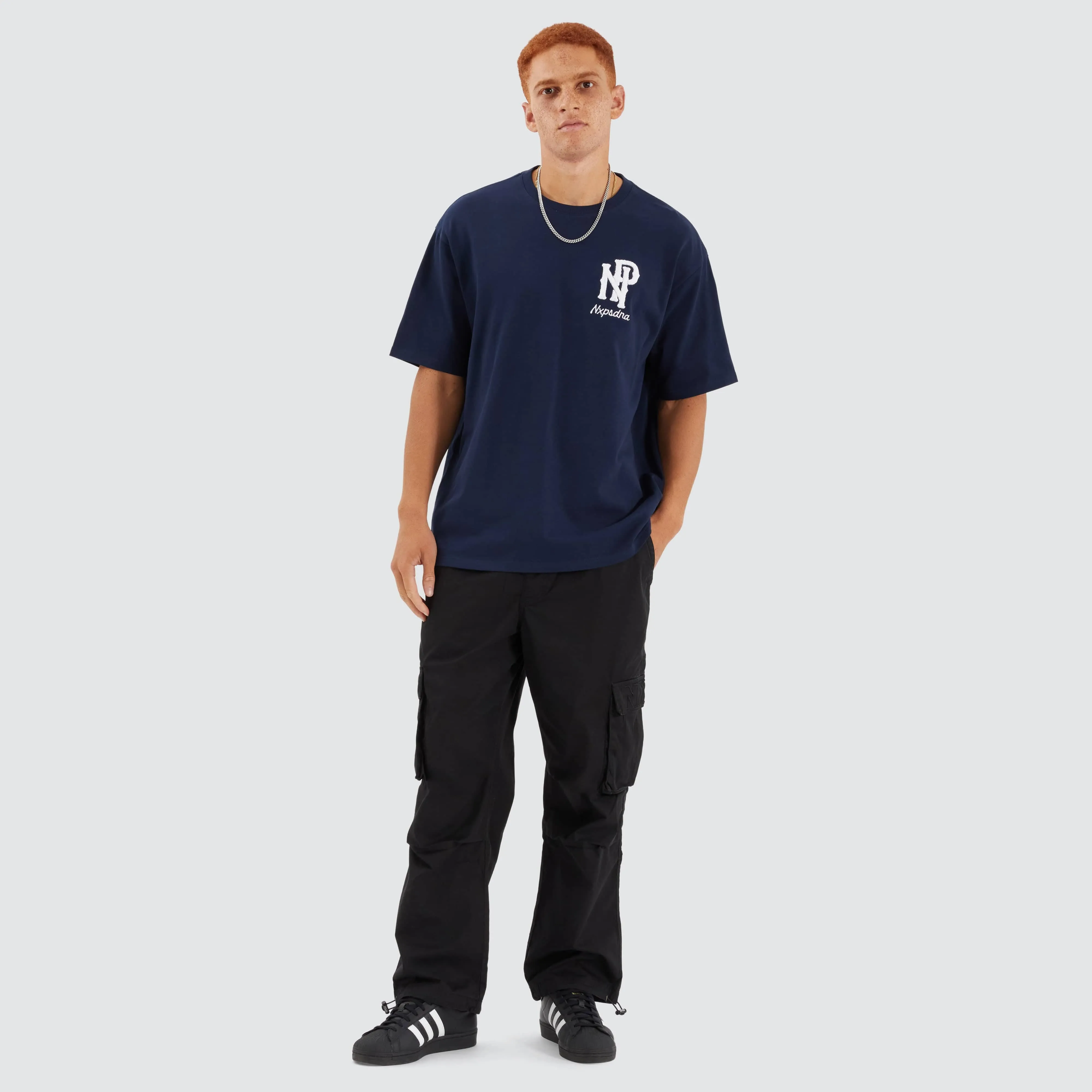 Legacy Box Fit Tee Navy Blue sold by Nena and Pasadena product image thumbnail 4