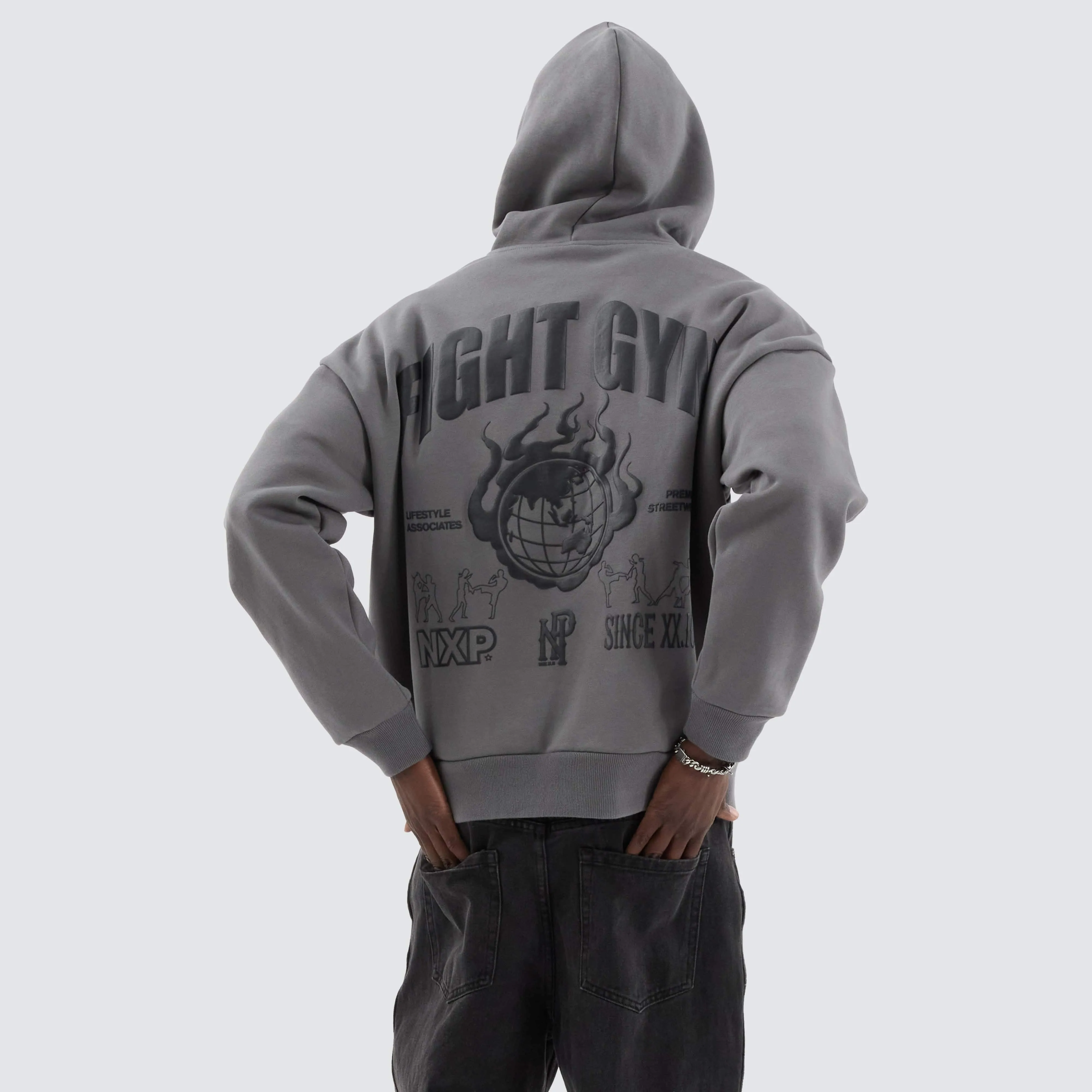 Spar Box Fit Hoodie Charcoal sold by Nena and Pasadena product image thumbnail 4