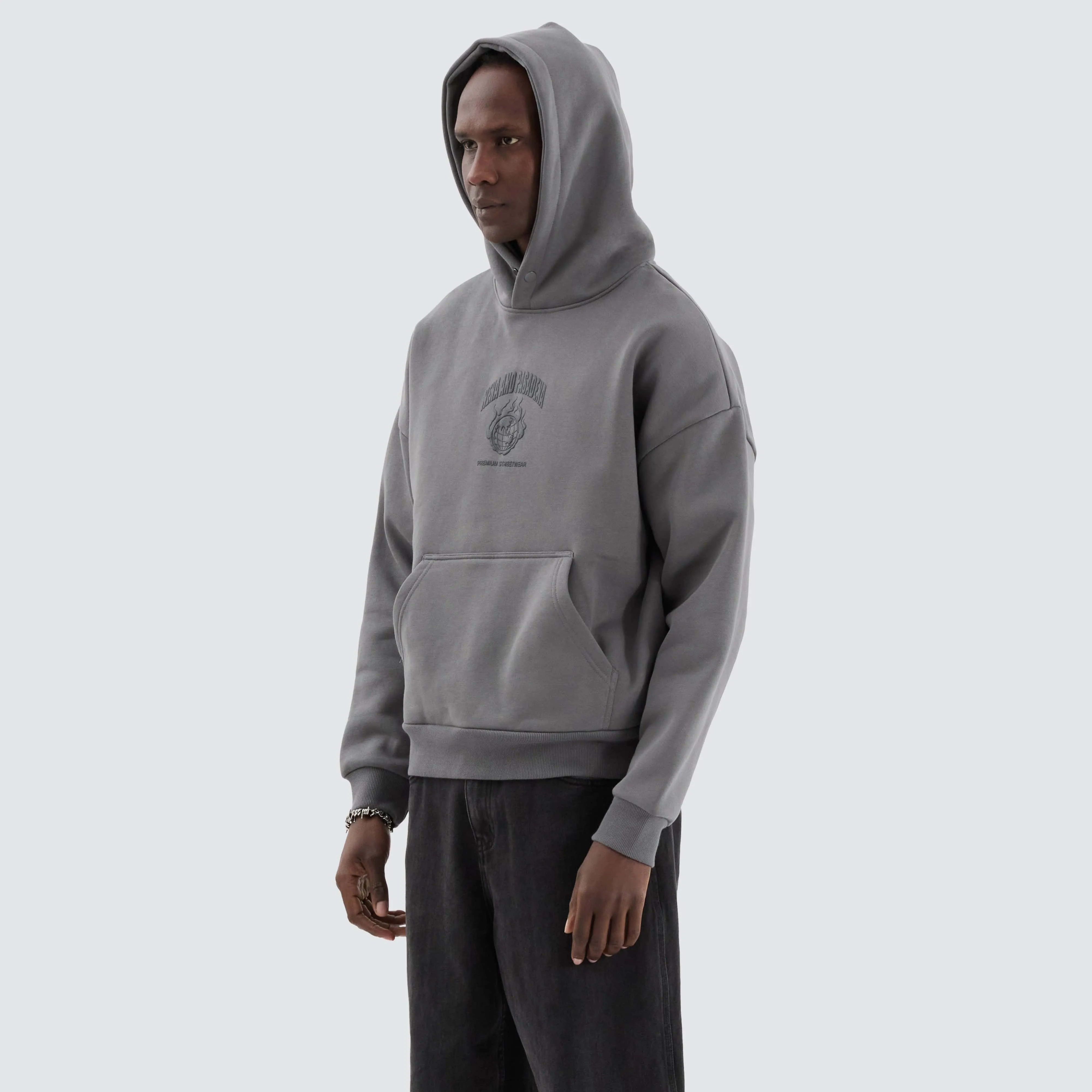 Spar Box Fit Hoodie Charcoal sold by Nena and Pasadena product image thumbnail 5
