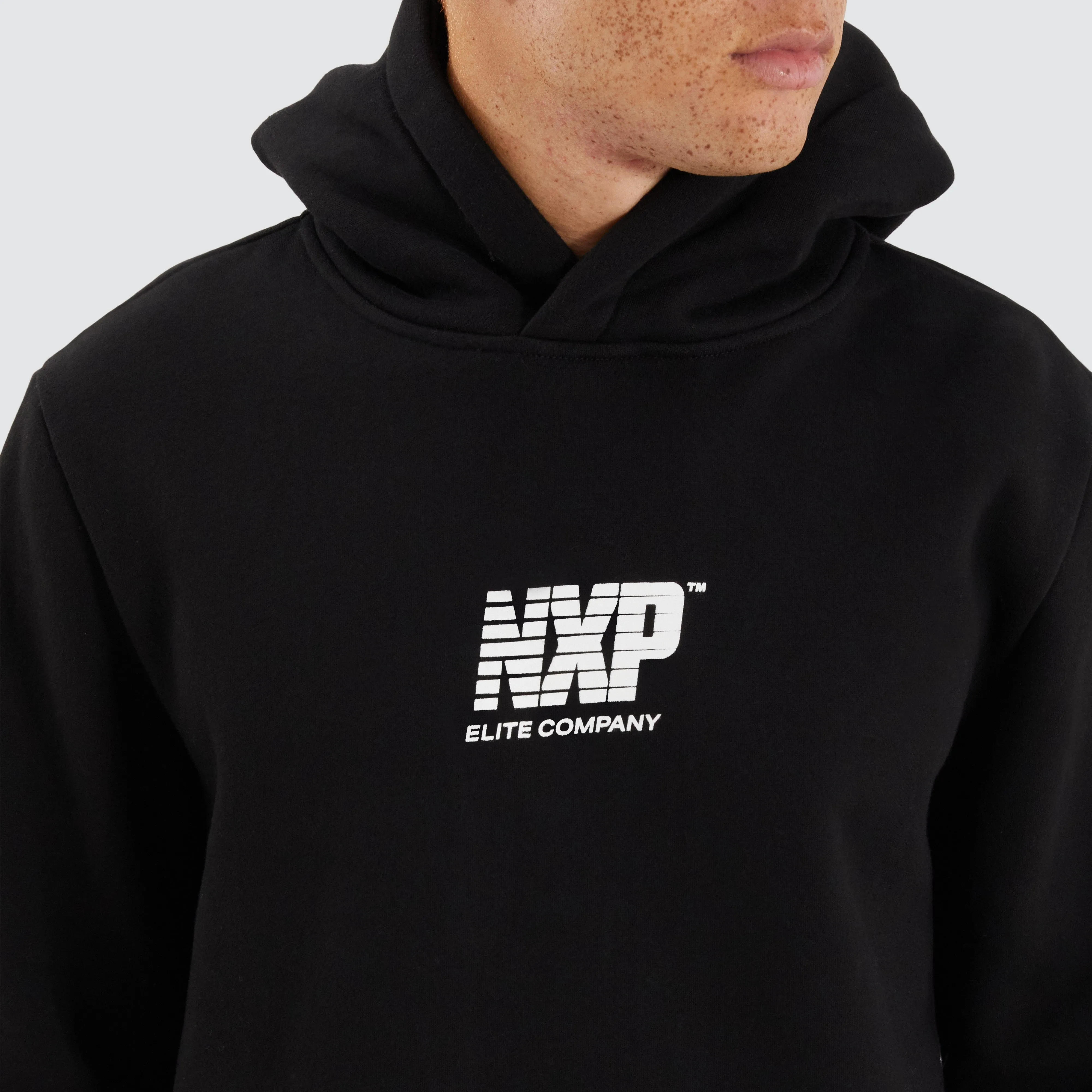 Matter Dual Curved Hoodie Black/Placid Blue sold by Nena and Pasadena product image thumbnail 3