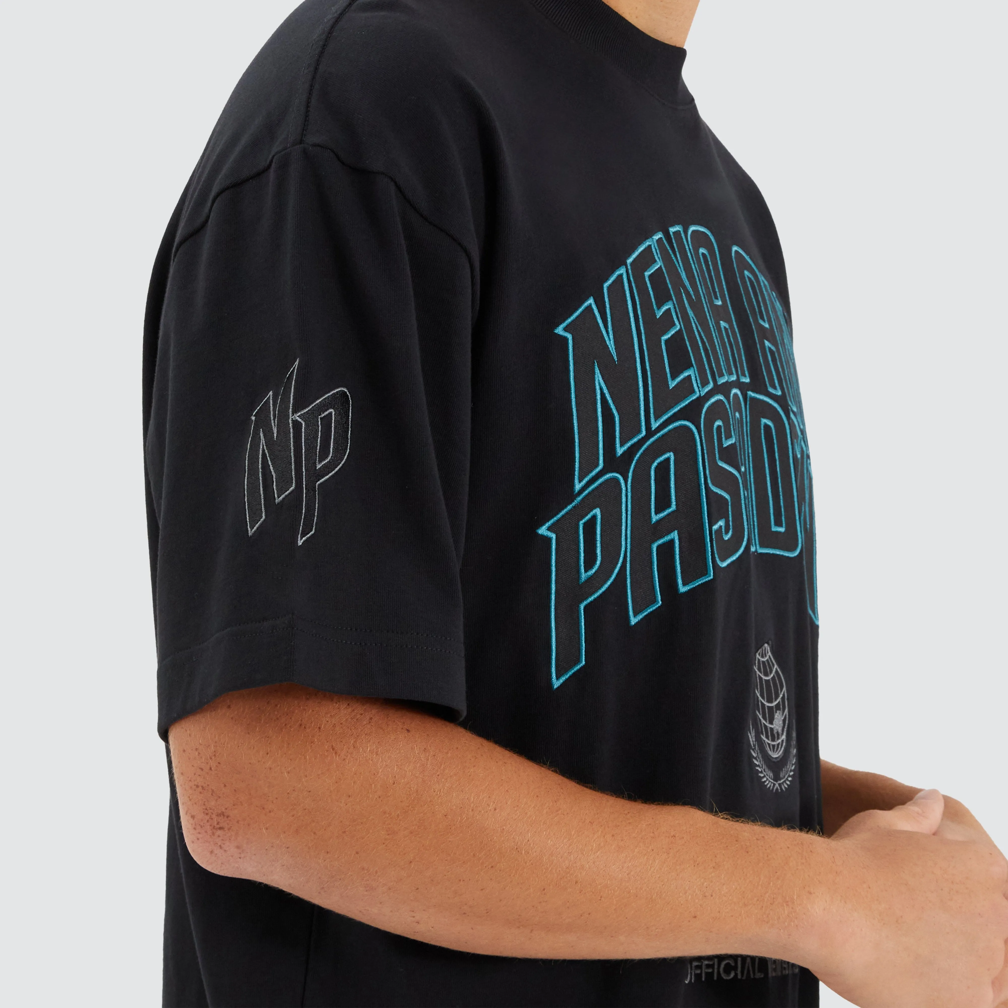 Members Loopback Street Tee Jet Black sold by Nena and Pasadena product image thumbnail 4