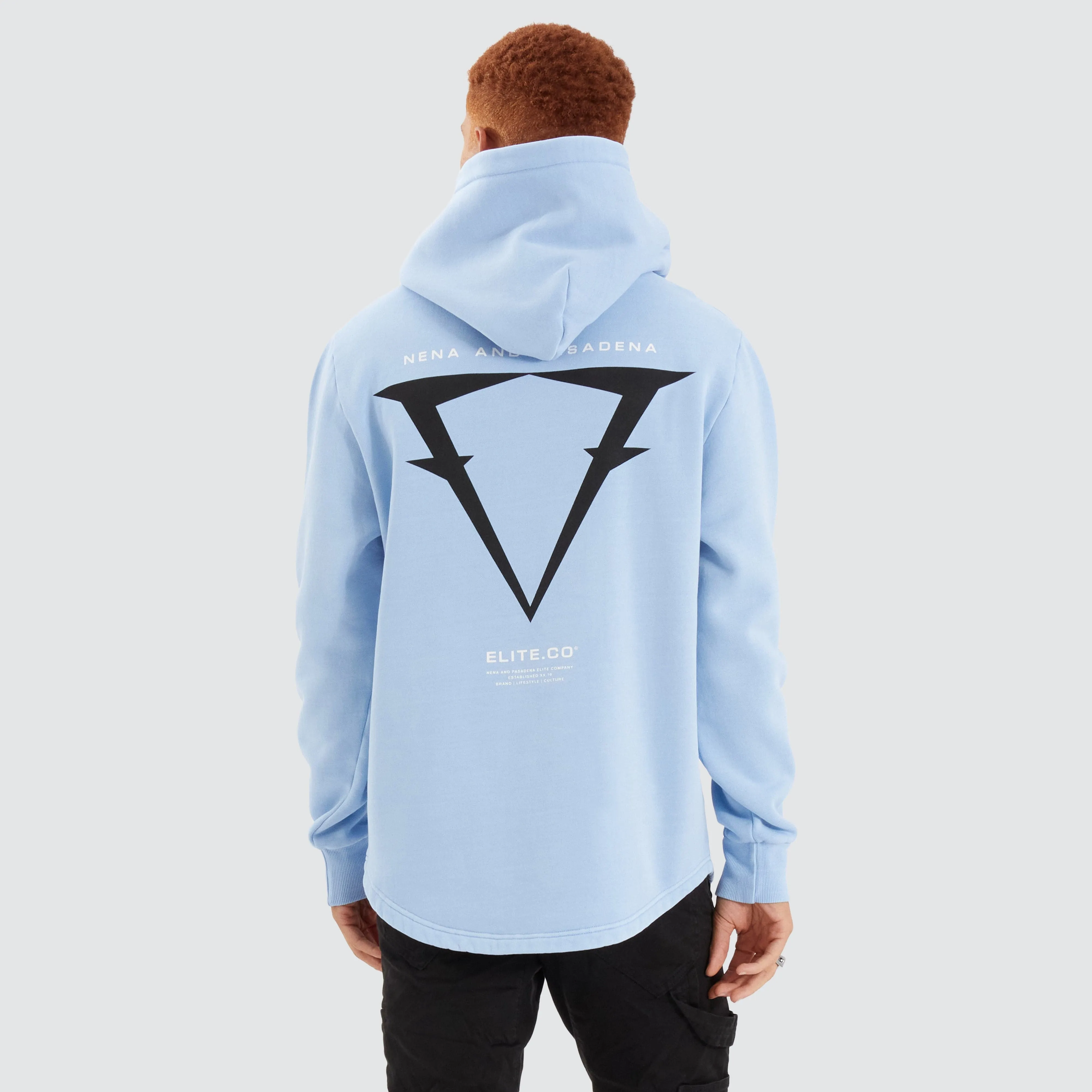 Data Dual Curved Hoodie Pigment Placid Blue sold by Nena and Pasadena product image thumbnail 2