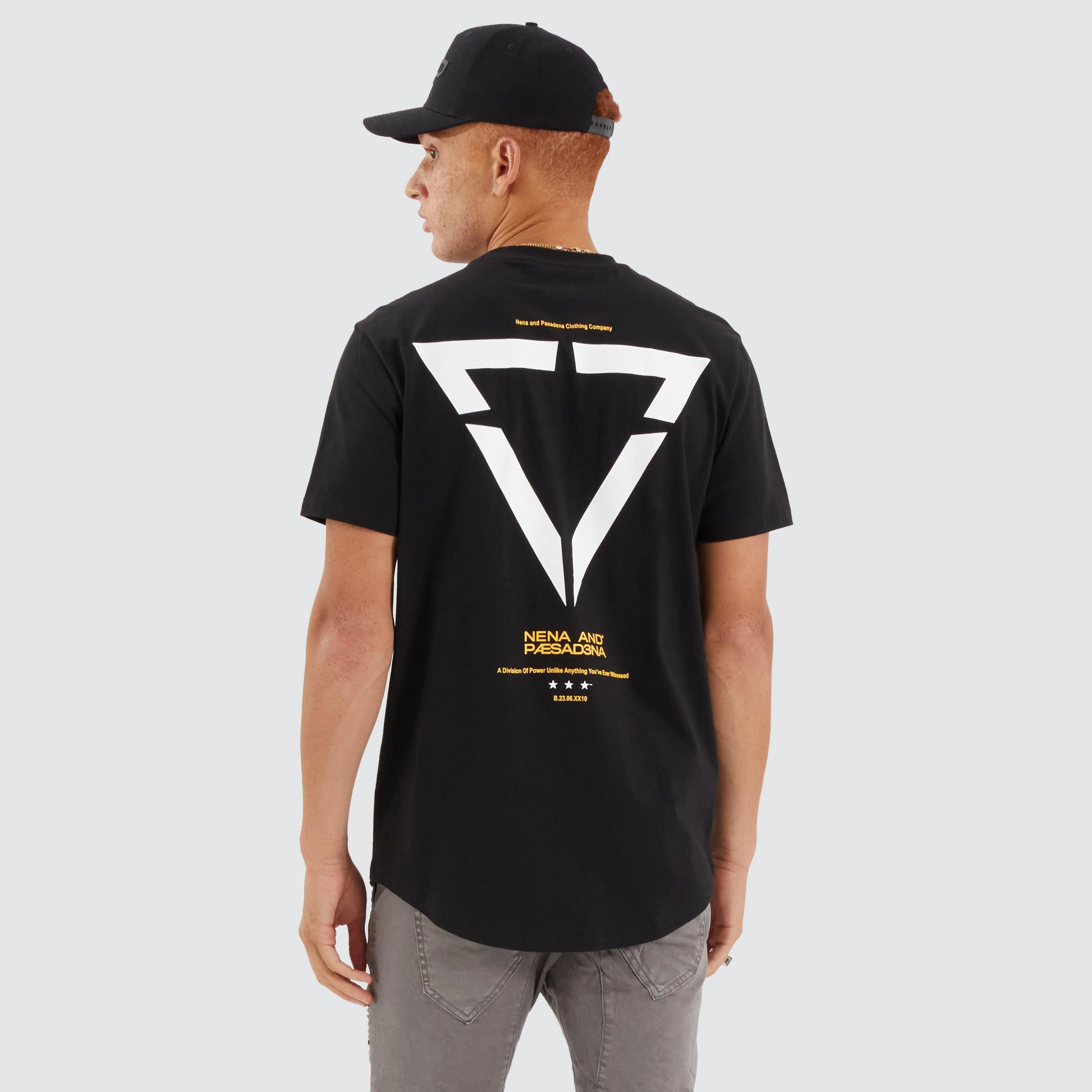 Vector Dual Curved Tee Jet Black sold by Nena and Pasadena