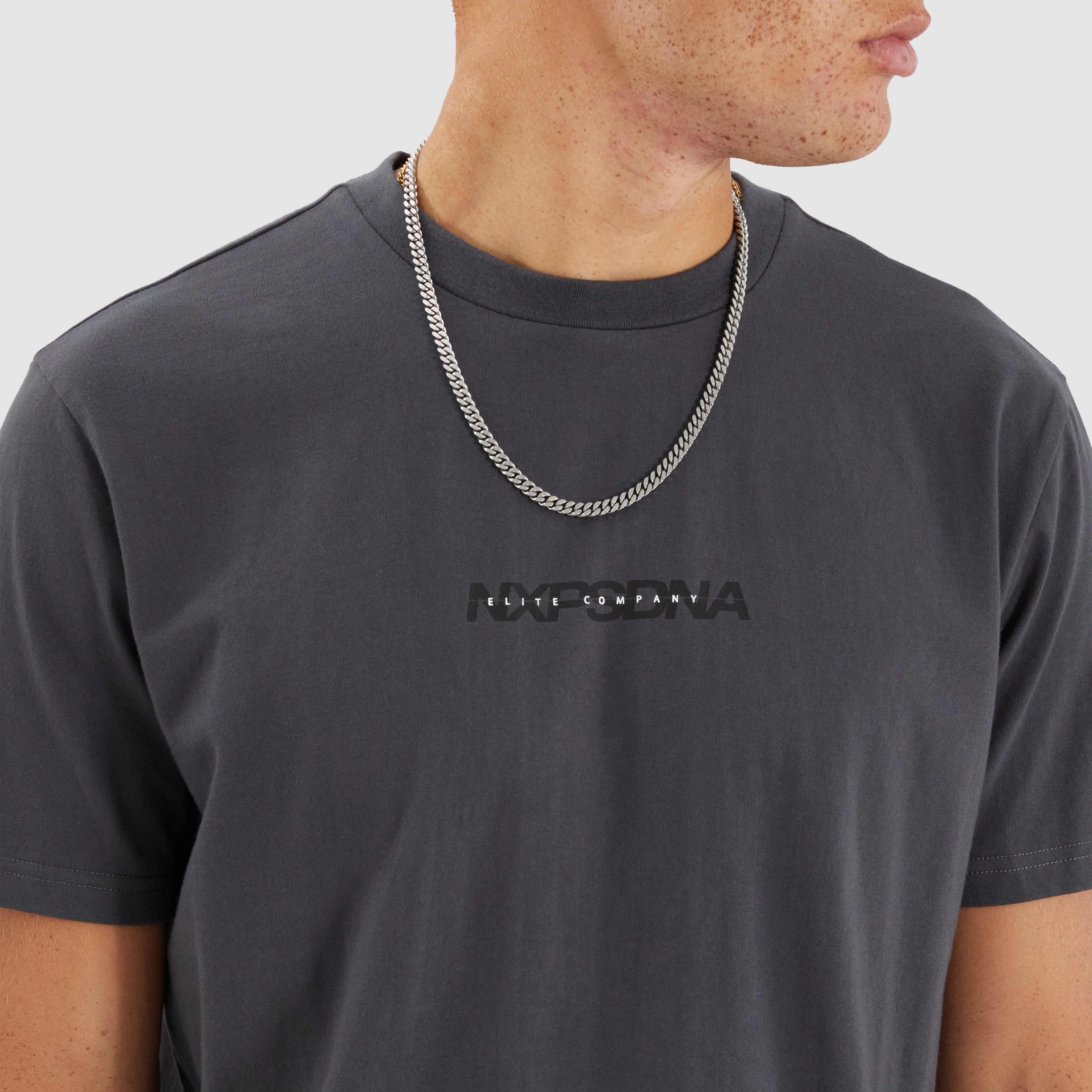 Sine Dual Curved Tee Asphalt/Black sold by Nena and Pasadena product image thumbnail 3