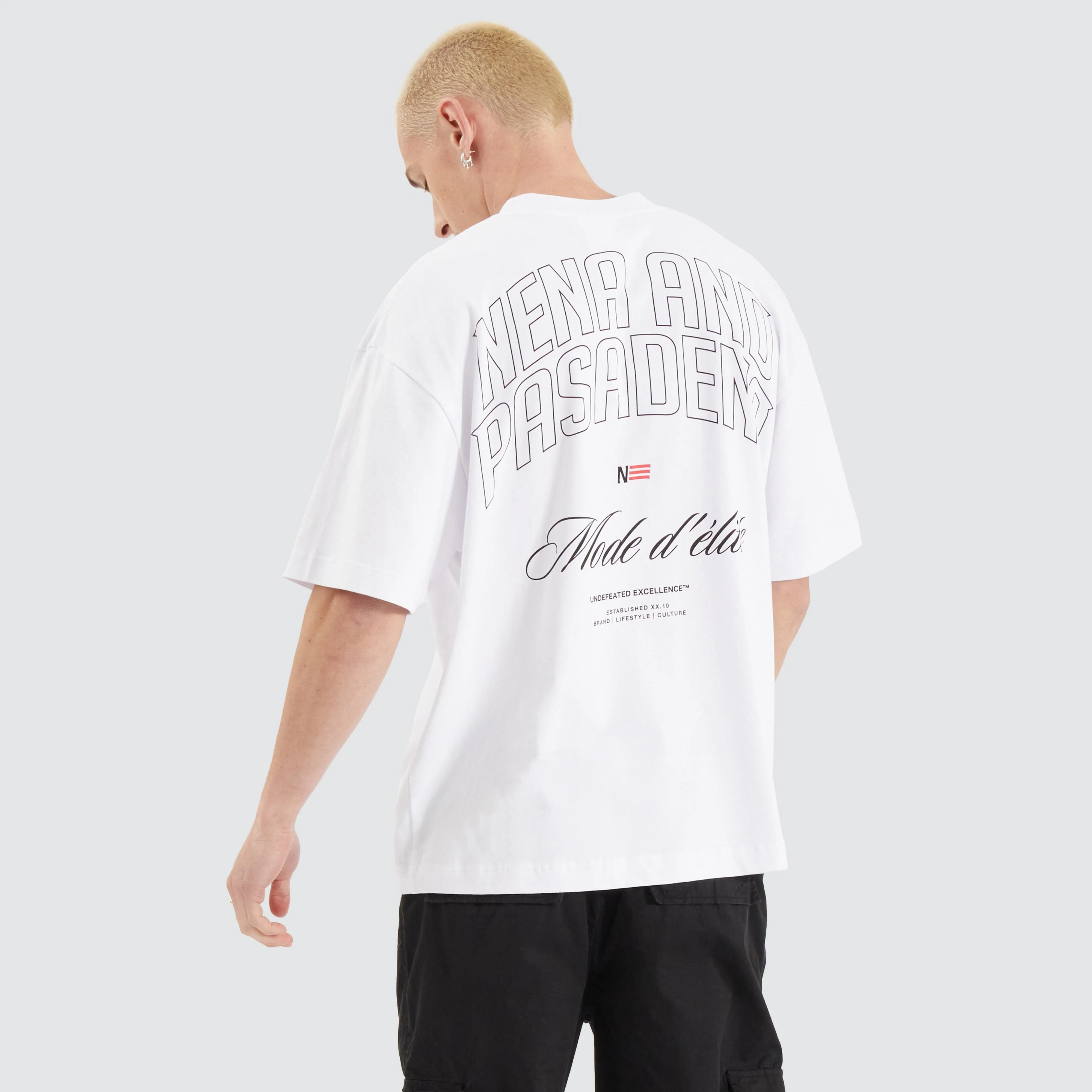 Mode Heavy Street Tee Optical White sold by Nena and Pasadena