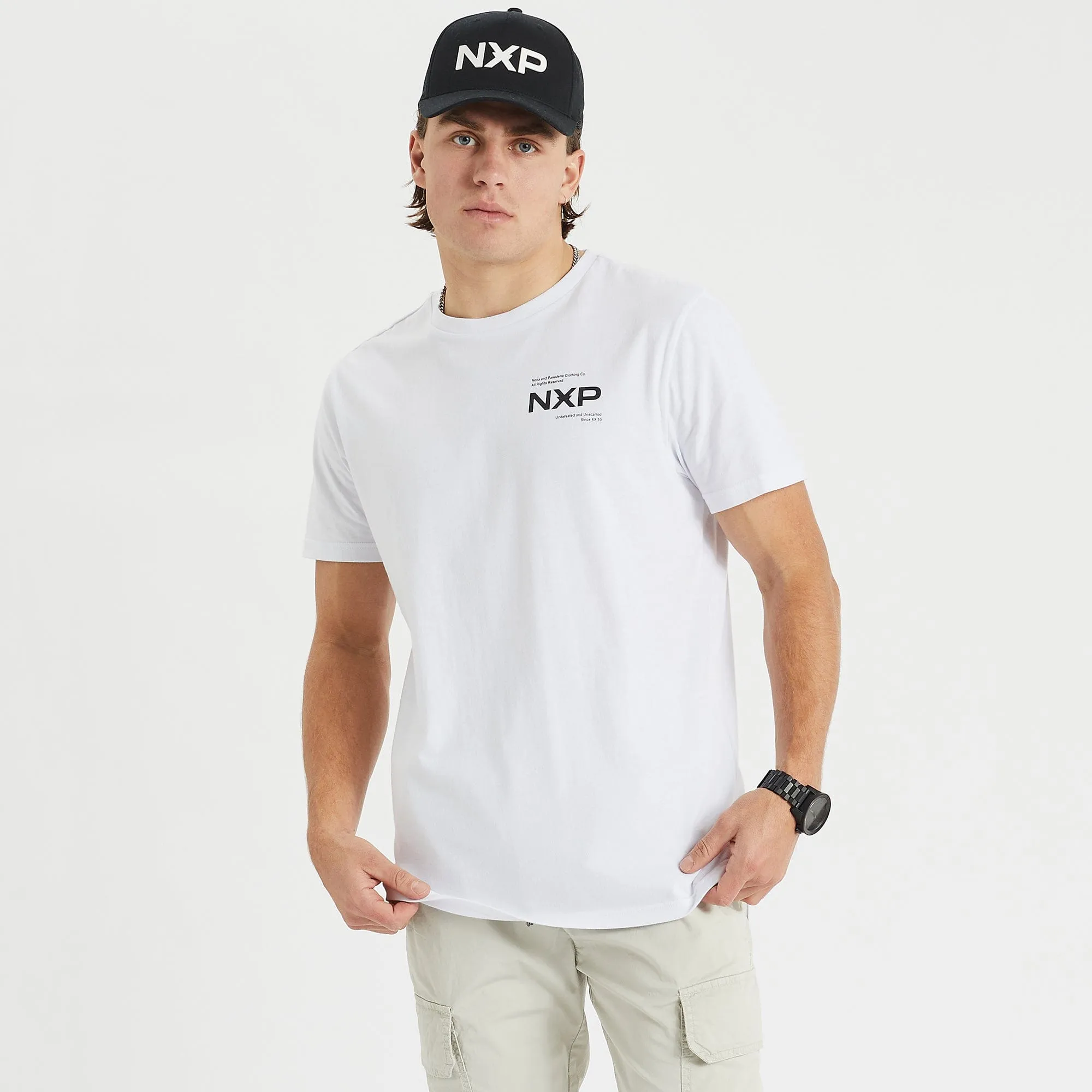 Compound Cape Back T-Shirt White sold by Nena and Pasadena product image thumbnail 2