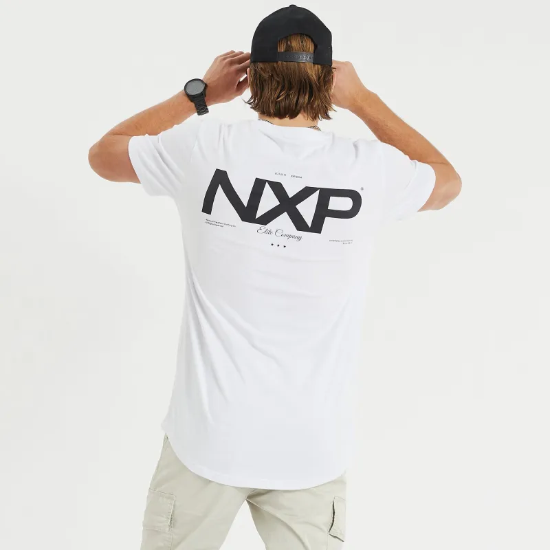 Compound Cape Back T-Shirt White sold by Nena and Pasadena