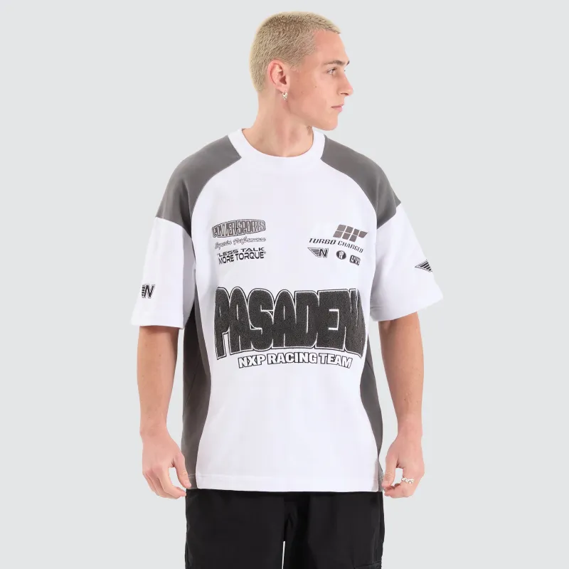 Charged Loopback Raptor Tee Glacier Grey / Castlerock sold by Nena and Pasadena