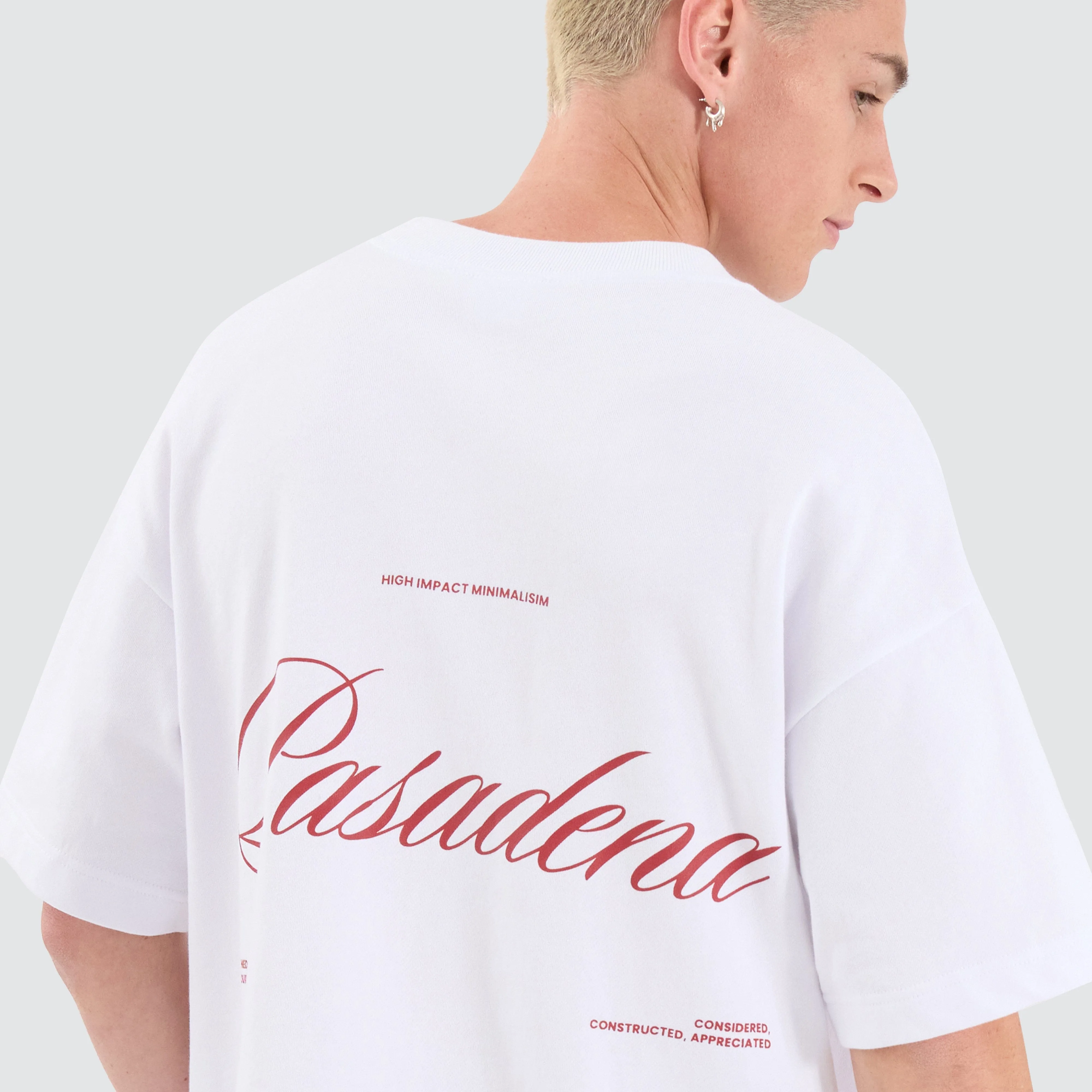 Date Night Loopback Raptor Tee Optical White sold by Nena and Pasadena product image thumbnail 5