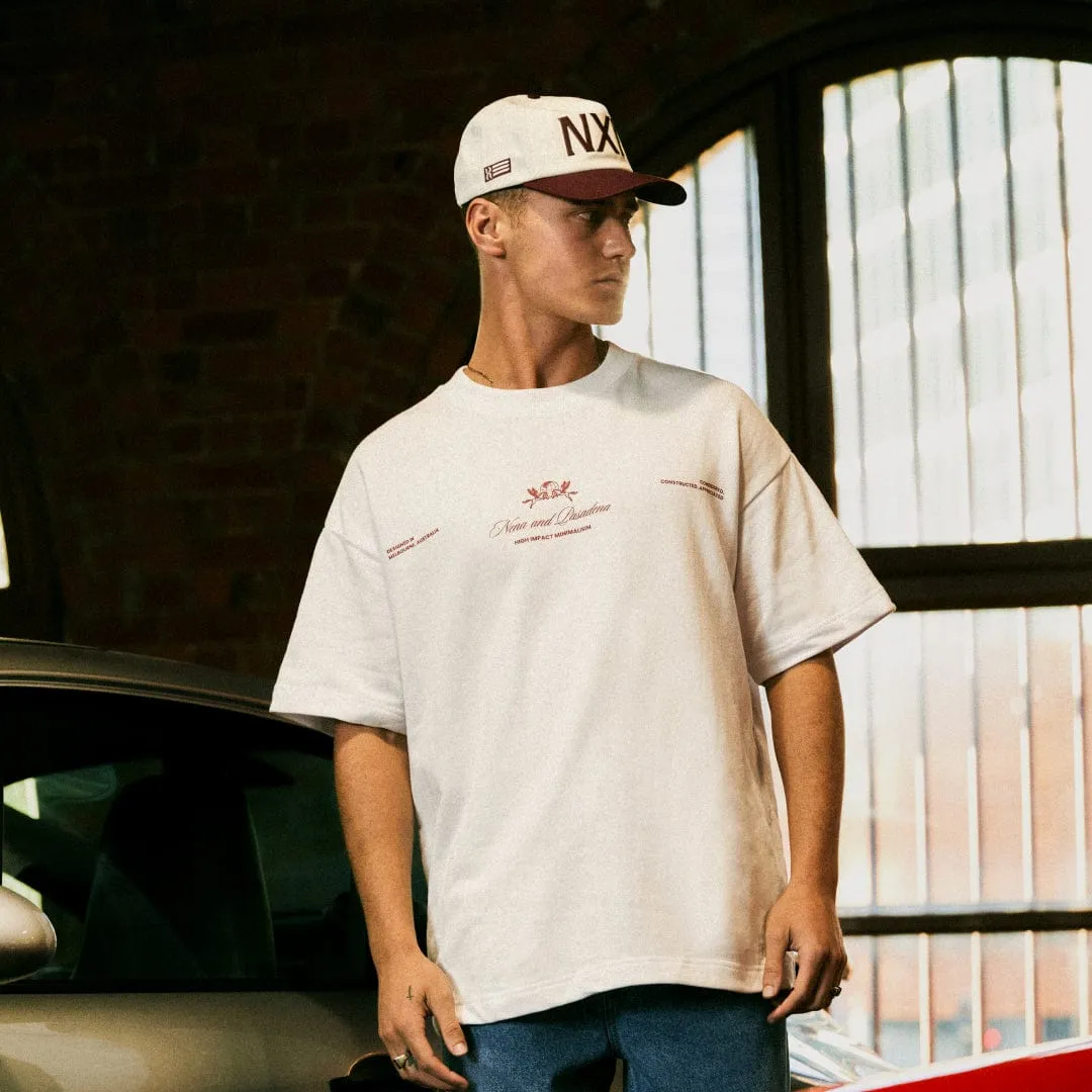 Date Night Loopback Raptor Tee Optical White sold by Nena and Pasadena product image thumbnail 2