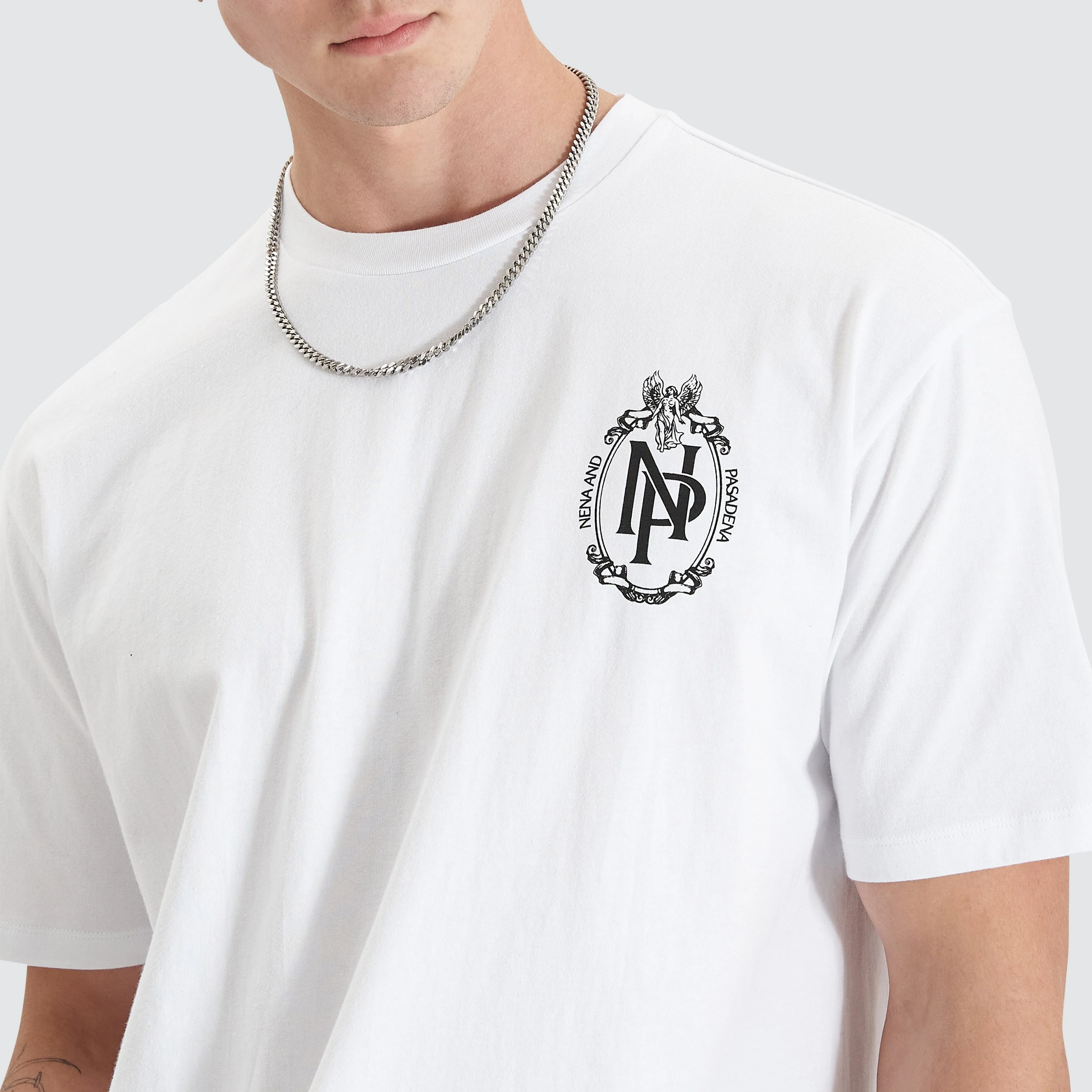 Public Realm Heavy Box Fit Tee Optical White sold by Nena and Pasadena product image thumbnail 5