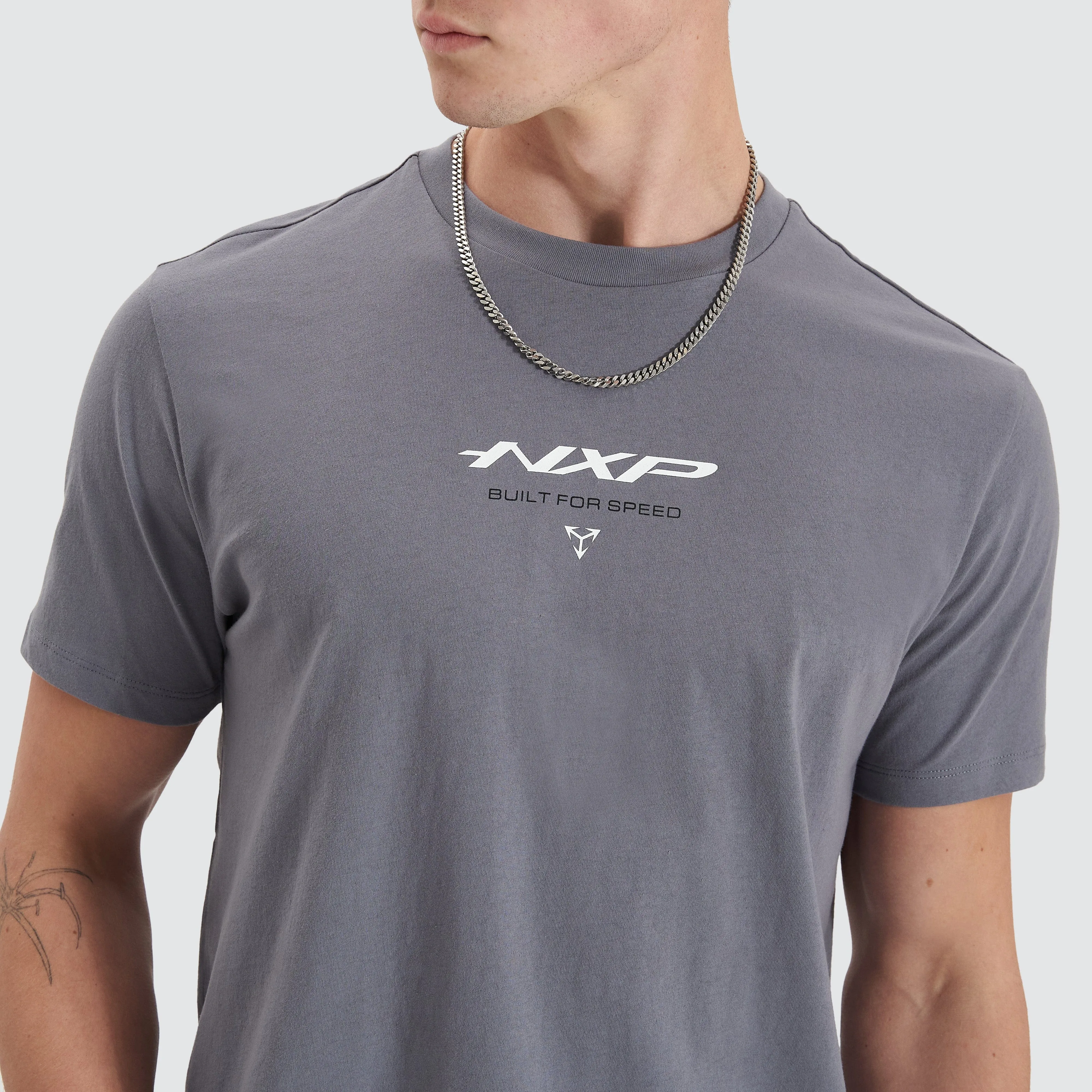 Column Dual Curved Tee Steel Grey sold by Nena and Pasadena product image thumbnail 5