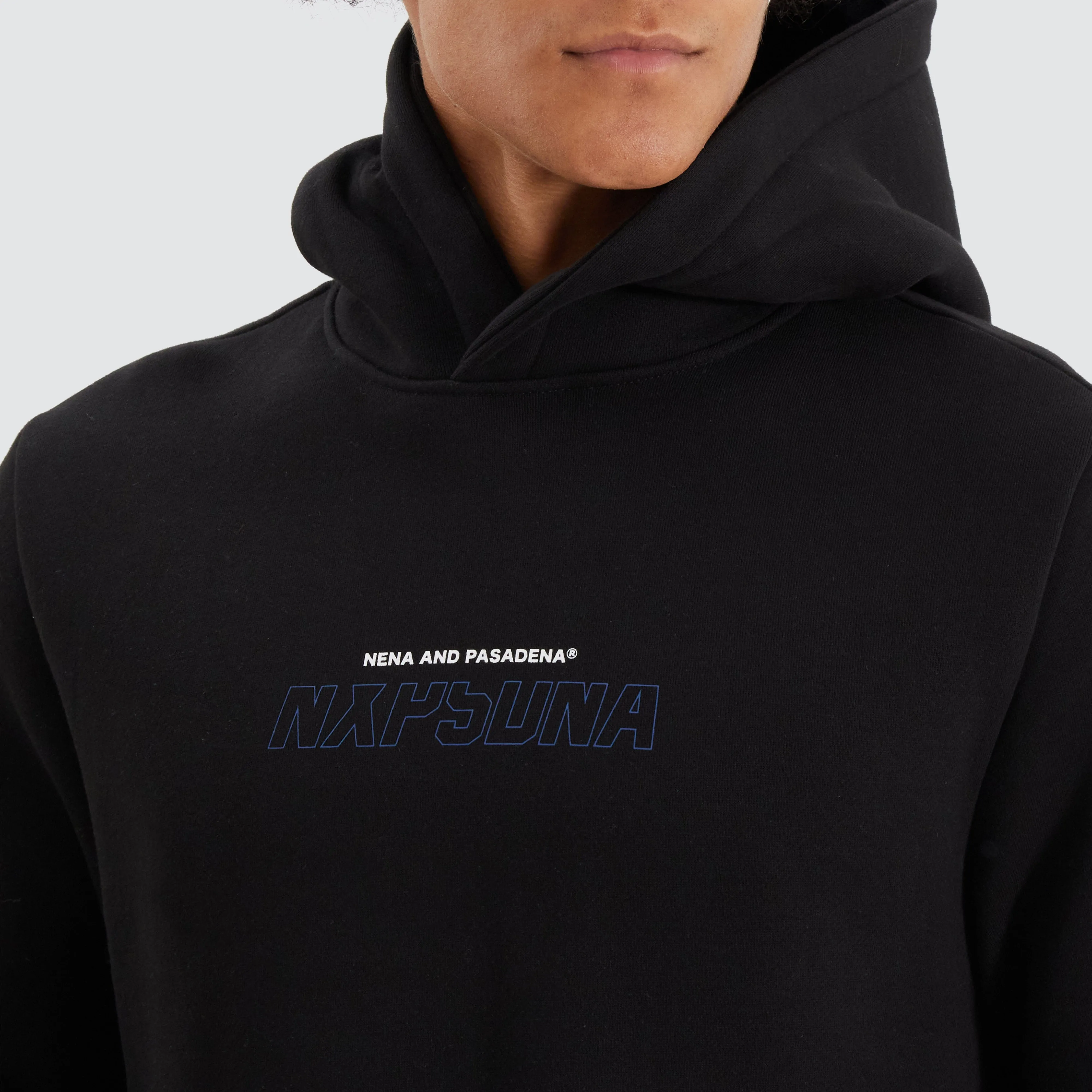 Brodder Dual Curved Hoodie Jet Black sold by Nena and Pasadena product image thumbnail 4