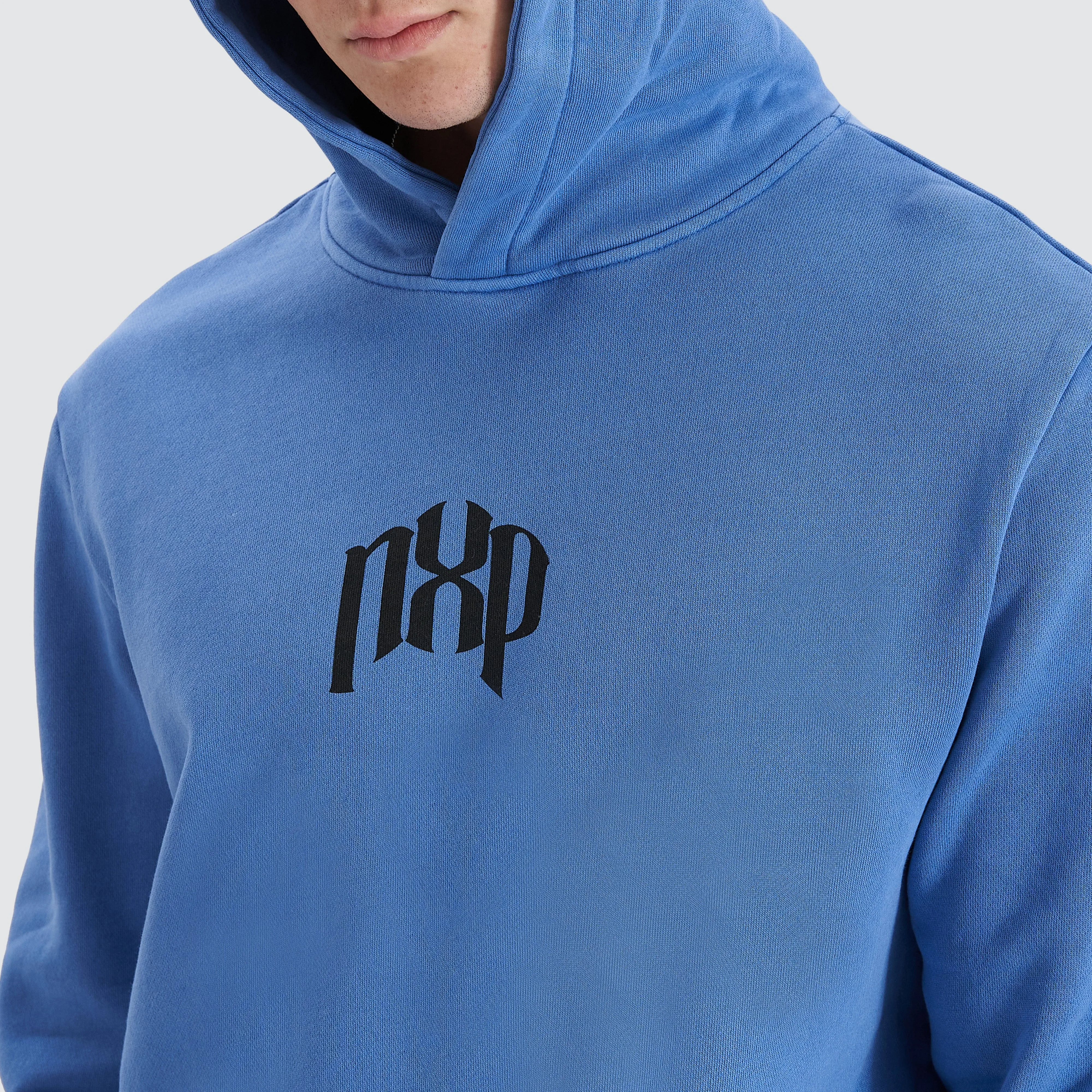 Rubble Dual Curved Hoodie Pigment Dutch Blue sold by Nena and Pasadena product image thumbnail 5