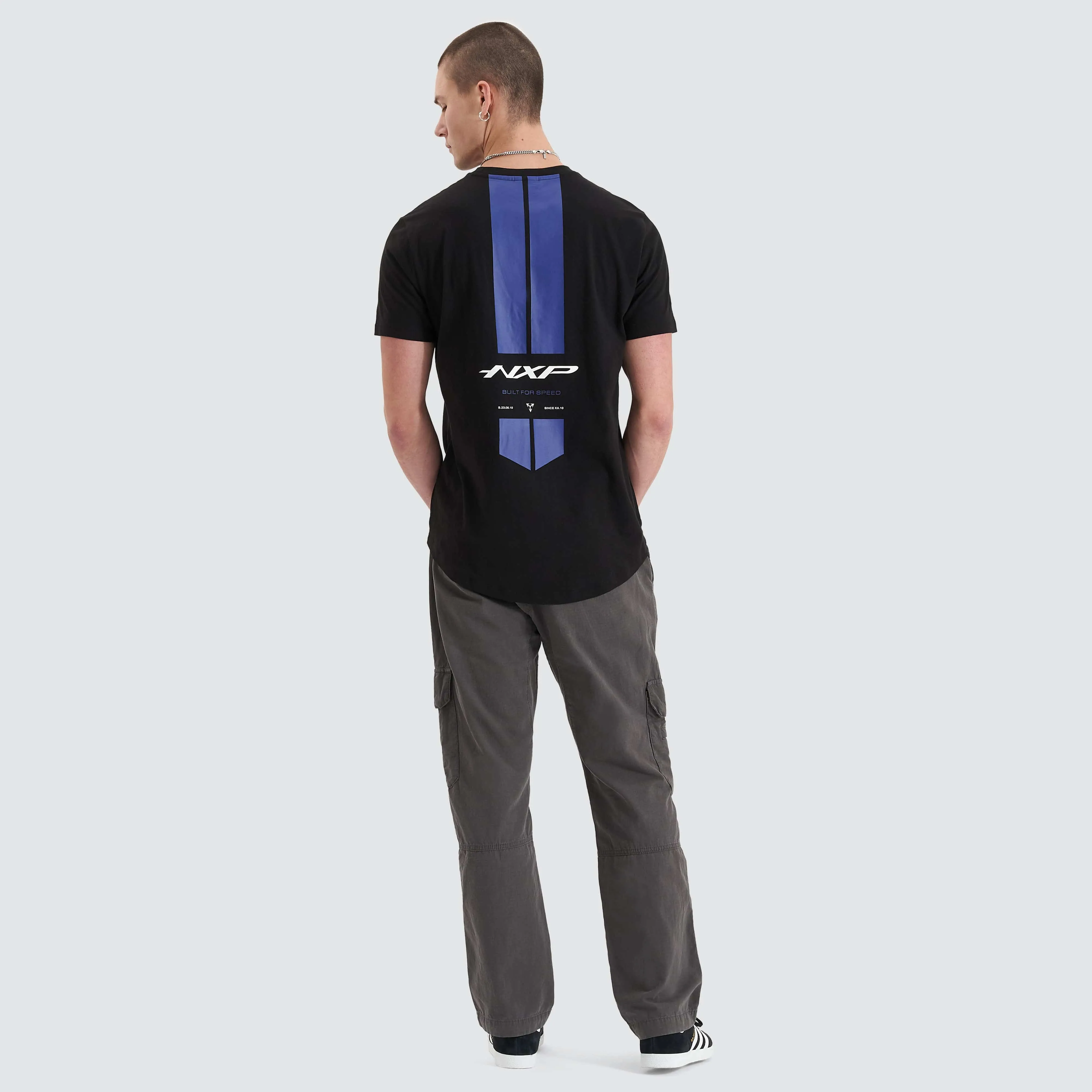 Column Dual Curved Tee Jet Black sold by Nena and Pasadena product image thumbnail 3