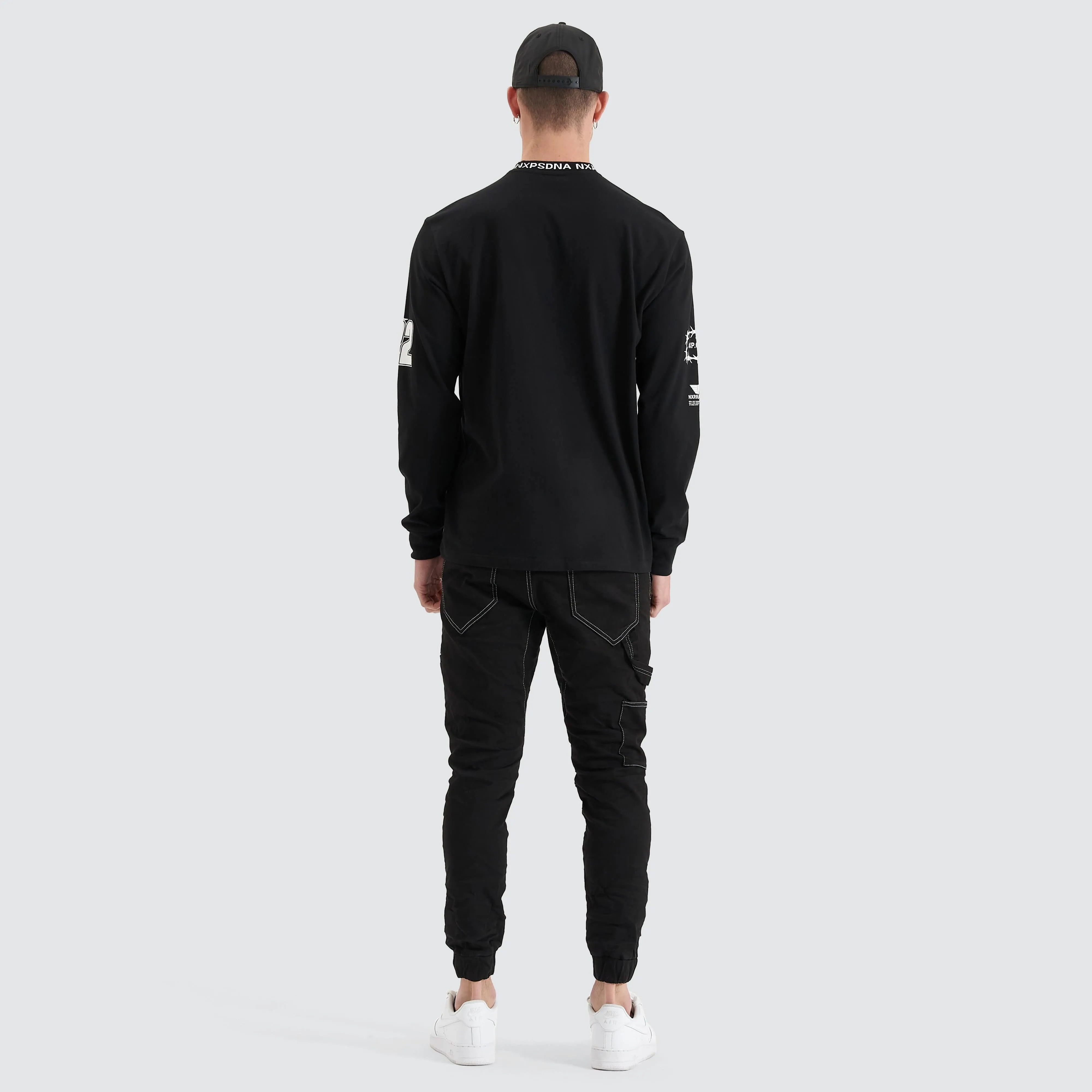 Concrete Heavy Relaxed Long Sleeve Tee Jet Black sold by Nena and Pasadena product image thumbnail 3