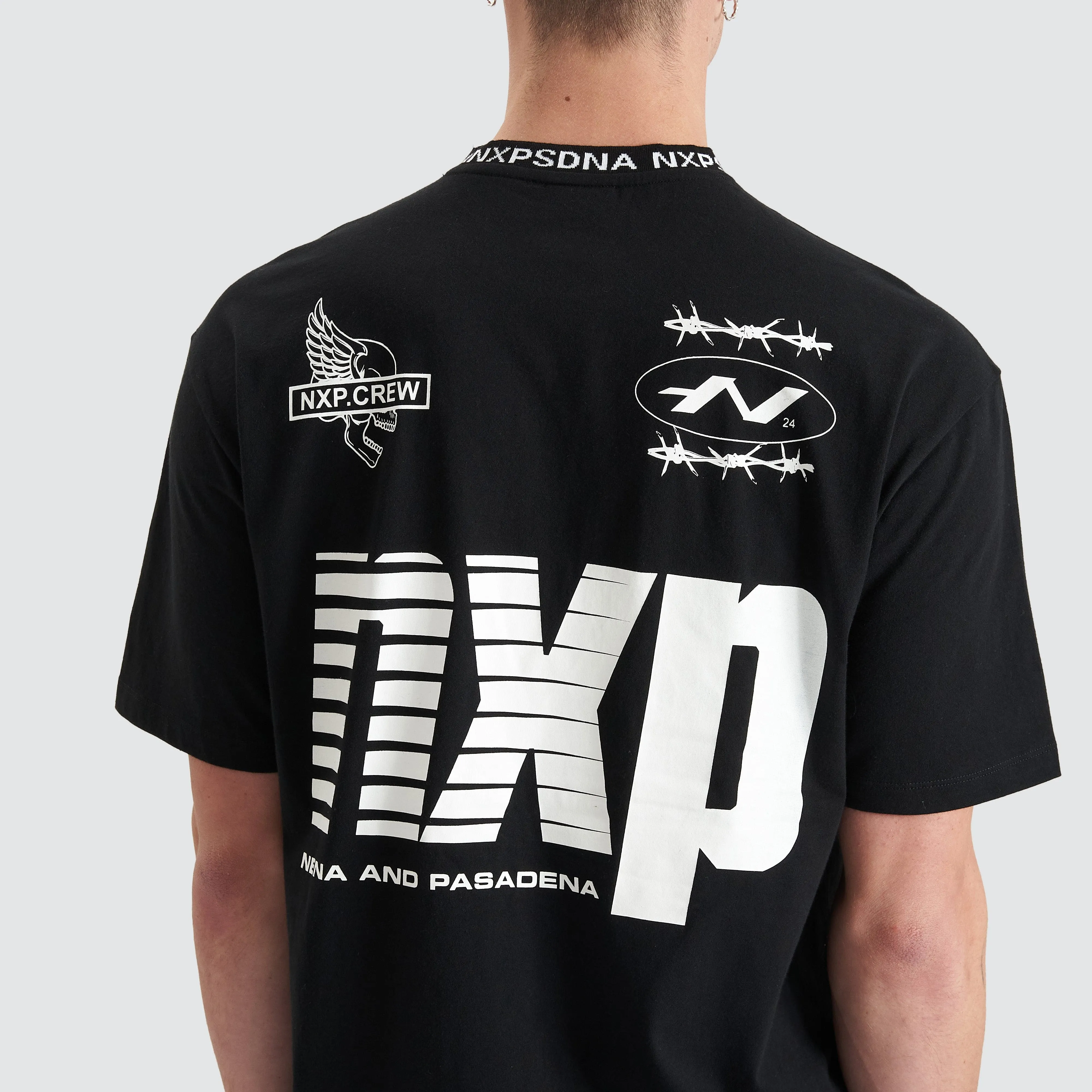 Ionic Heavy Box Fit Tee Jet Black sold by Nena and Pasadena product image thumbnail 3