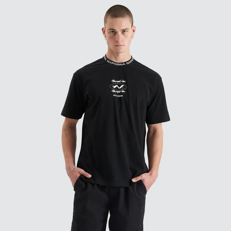 Ionic Heavy Box Fit Tee Jet Black made by Nena and Pasadena