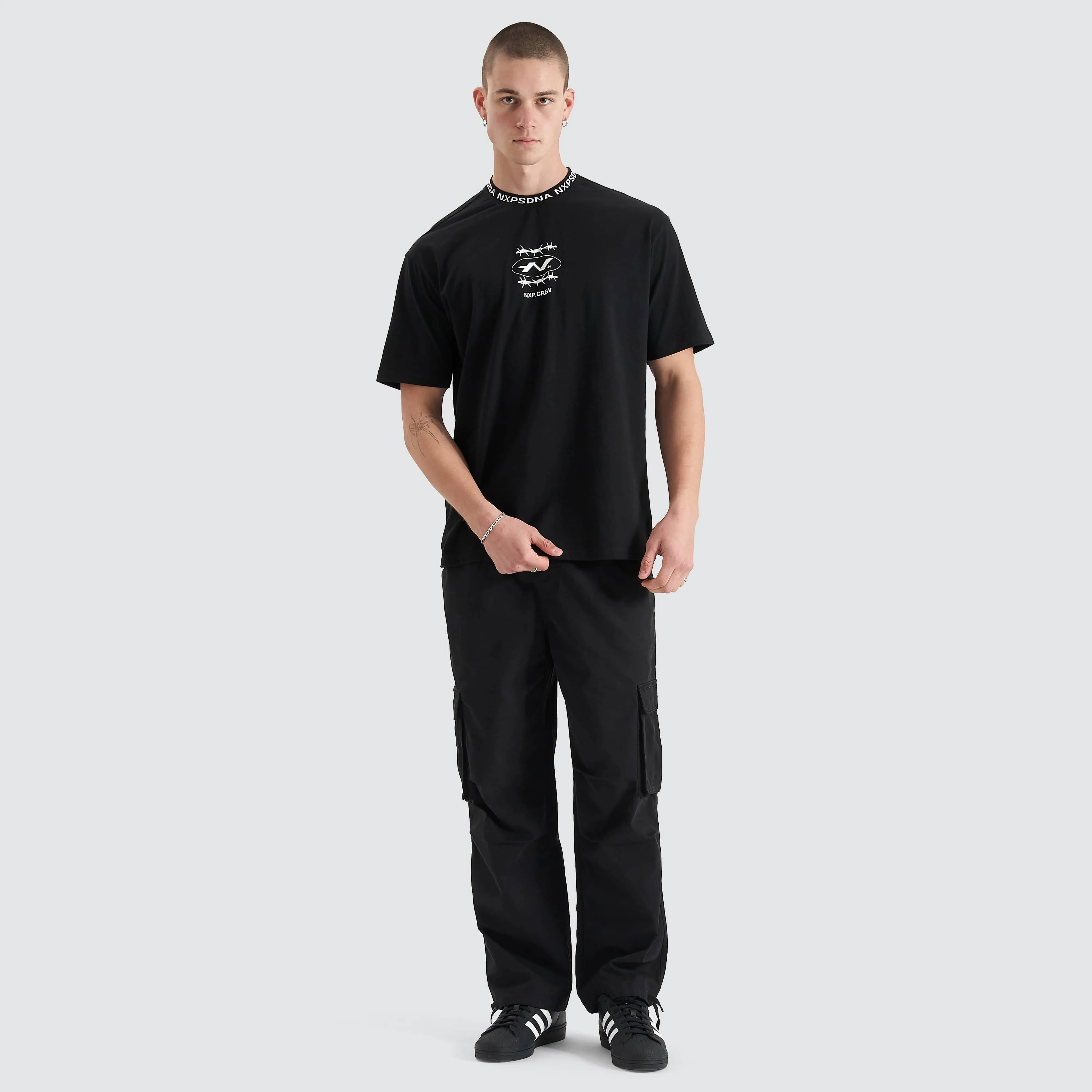 Ionic Heavy Box Fit Tee Jet Black sold by Nena and Pasadena product image thumbnail 5