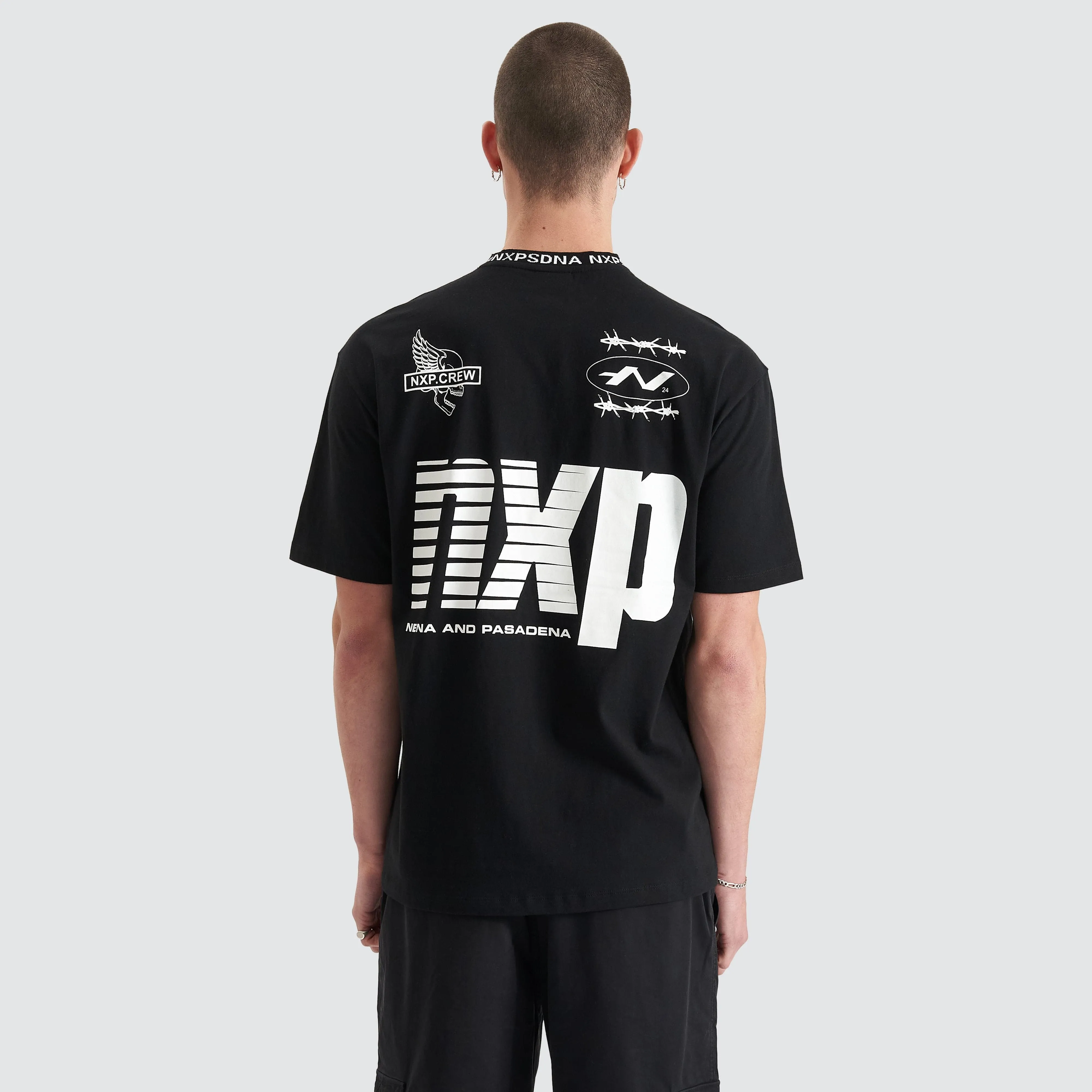 Ionic Heavy Box Fit Tee Jet Black sold by Nena and Pasadena product image thumbnail 4