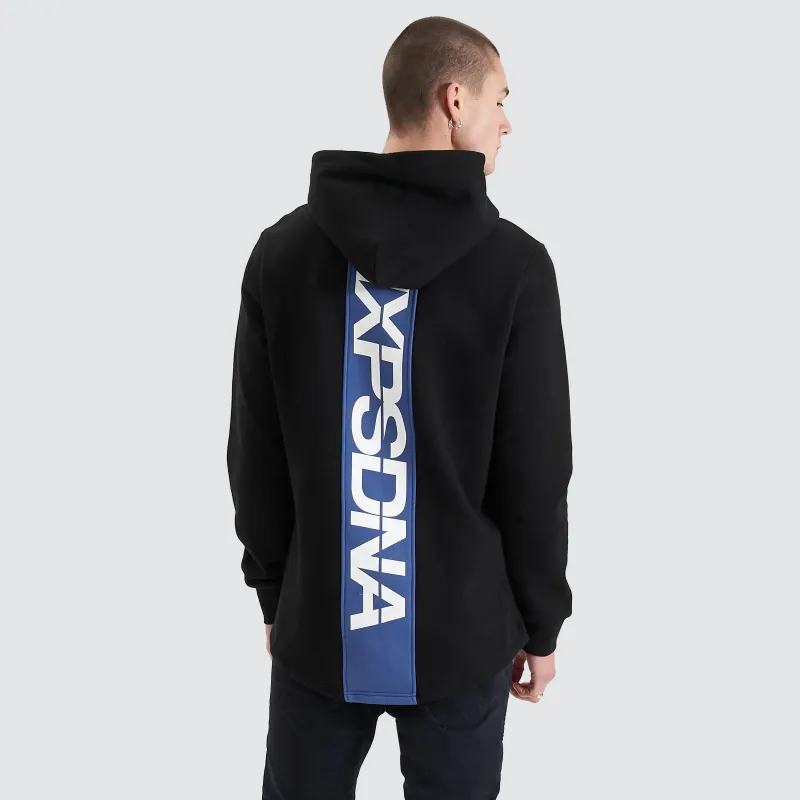 Anchorage Dual Curved Hoodie Jet Black sold by Nena and Pasadena