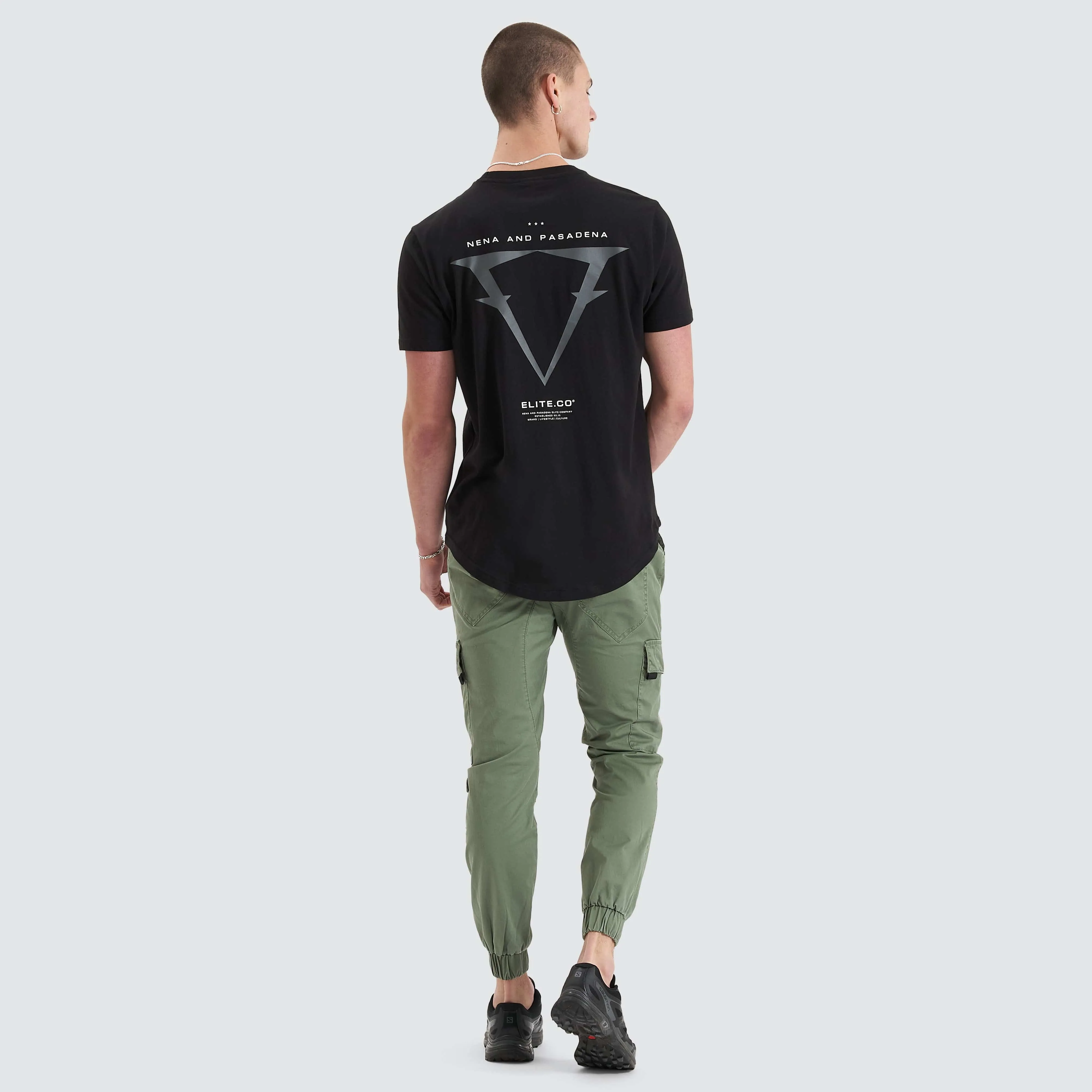 Level Dual Curved Tee Jet Black sold by Nena and Pasadena product image thumbnail 5