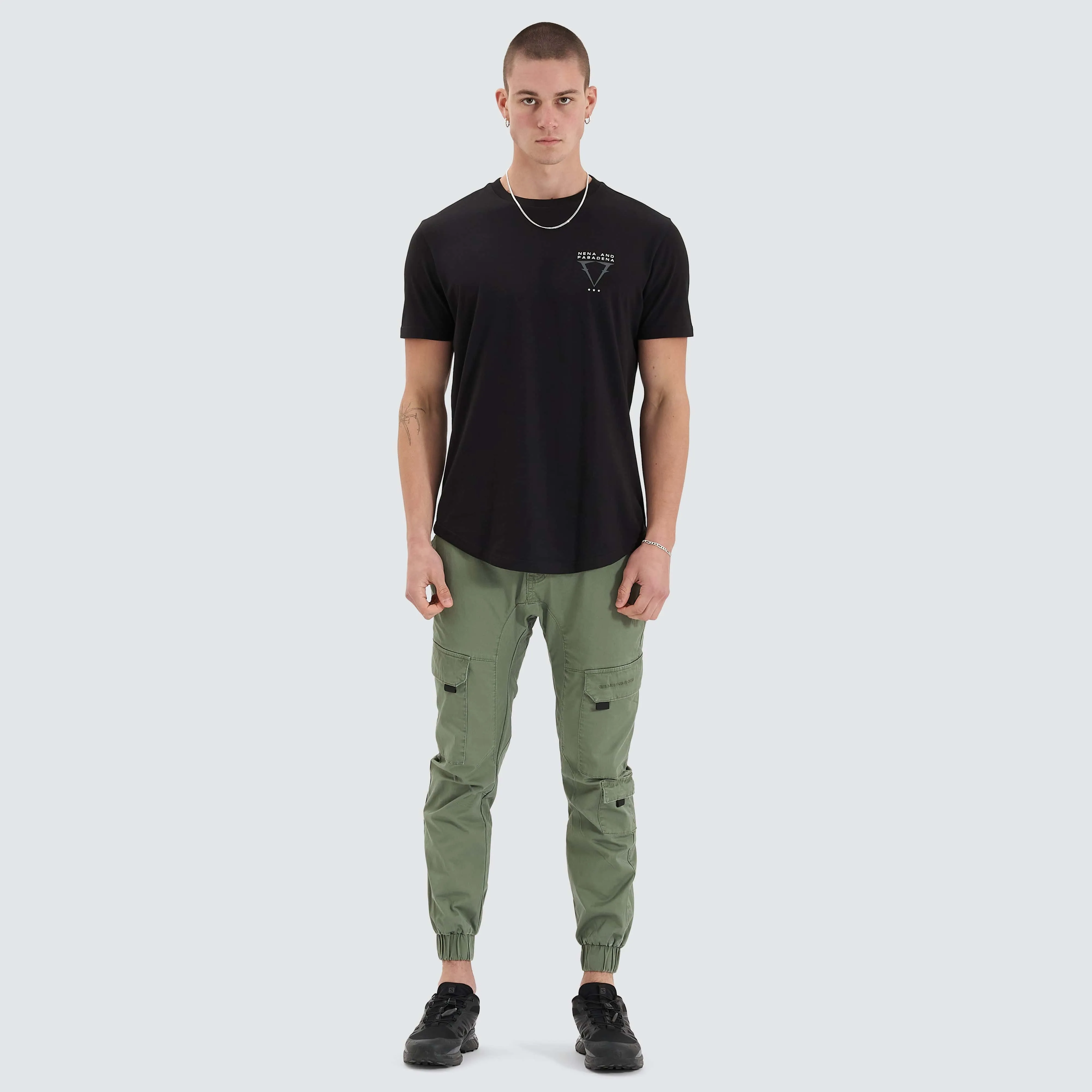 Level Dual Curved Tee Jet Black sold by Nena and Pasadena product image thumbnail 4