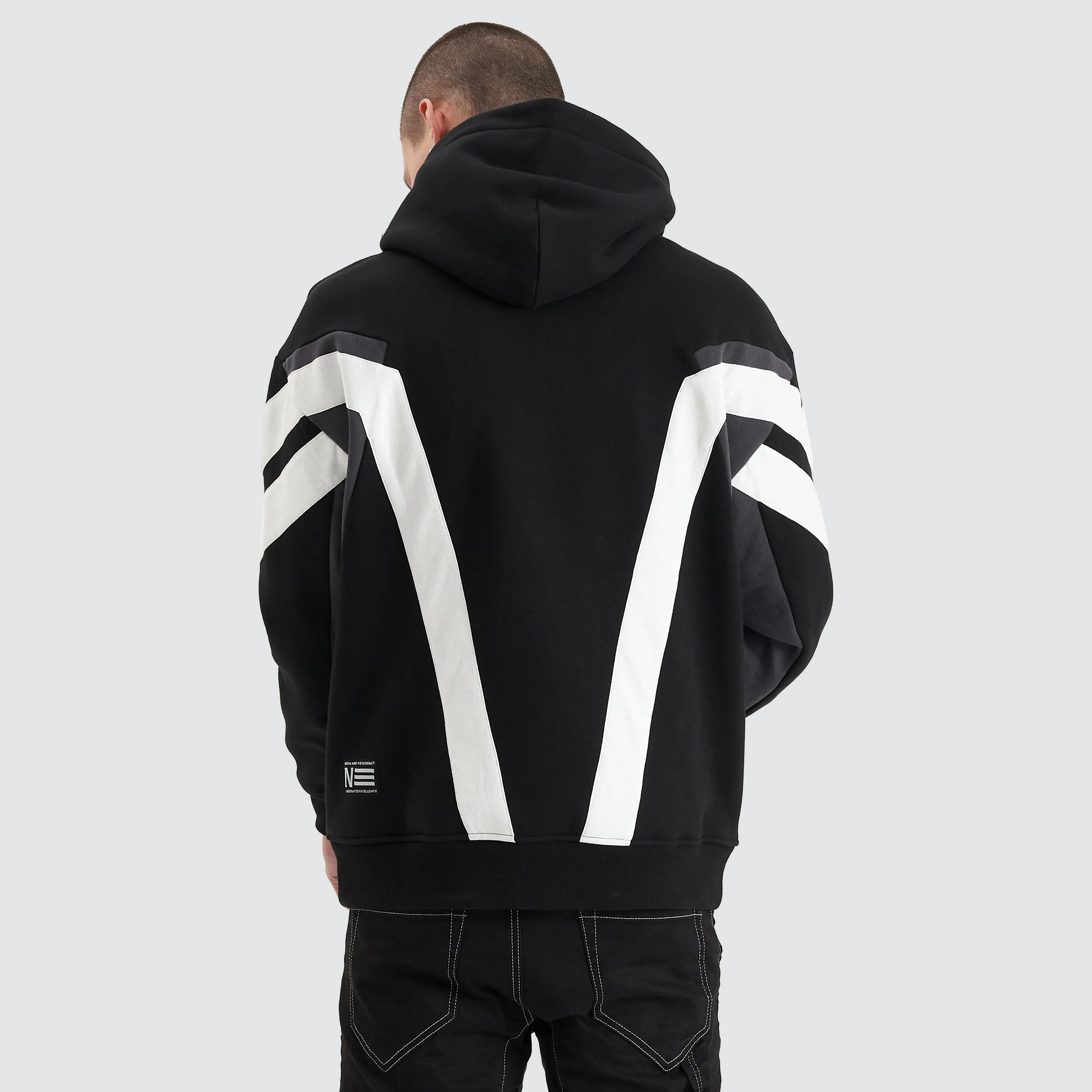 Atrium Heavy Box Fit Hoodie Jet Black sold by Nena and Pasadena product image thumbnail 2