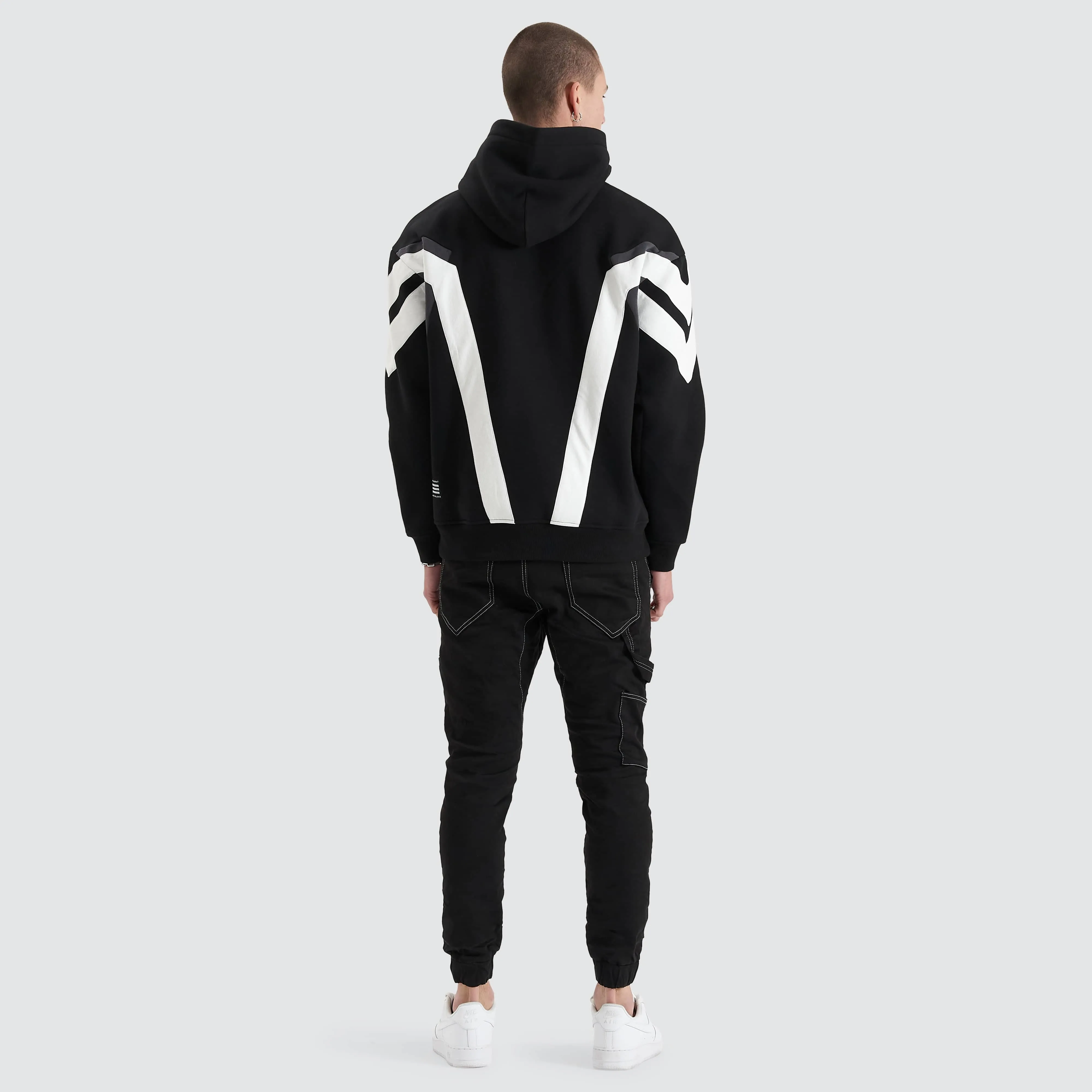 Atrium Heavy Box Fit Hoodie Jet Black sold by Nena and Pasadena product image thumbnail 4