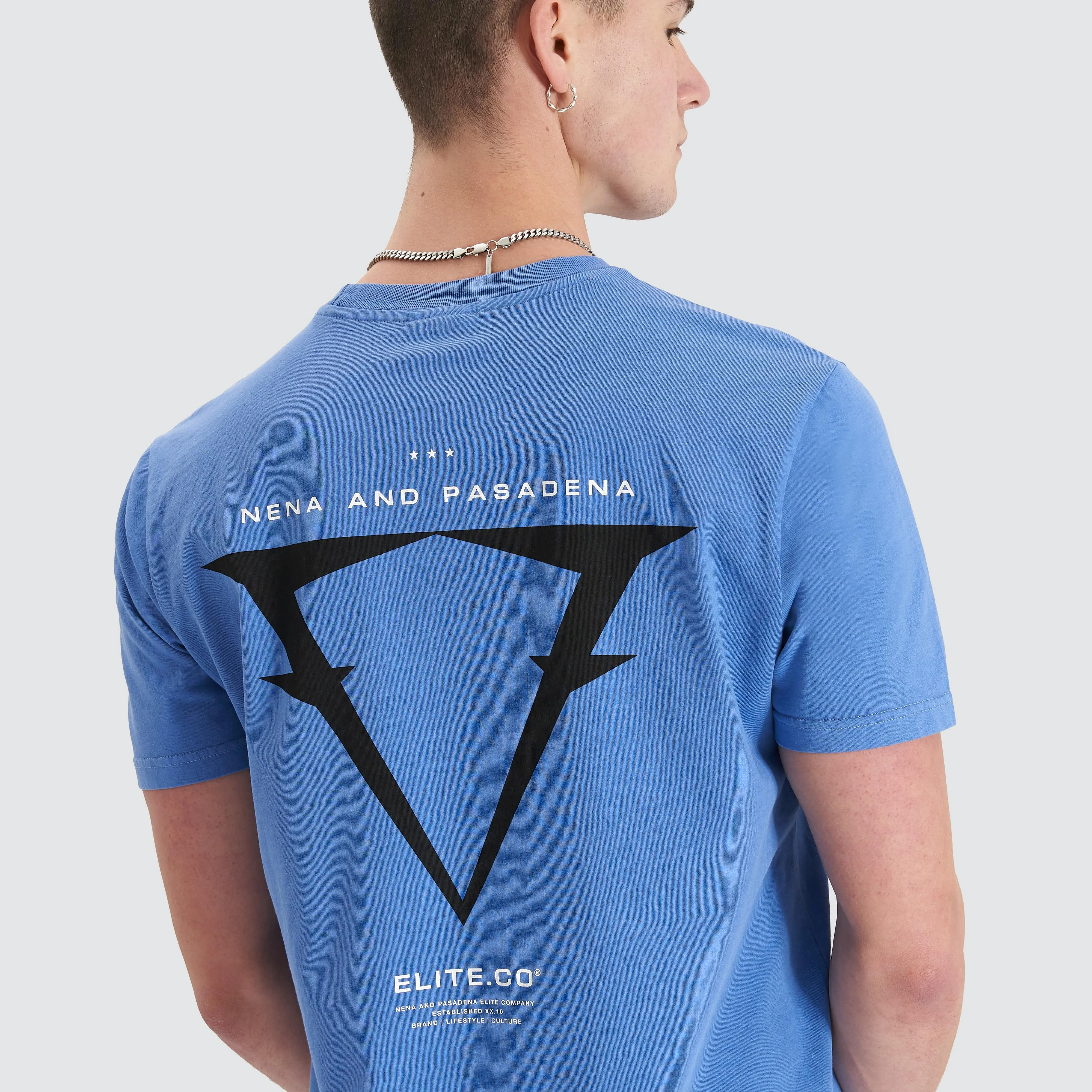 Level Dual Curved Tee Pigment Dutch Blue sold by Nena and Pasadena product image thumbnail 4