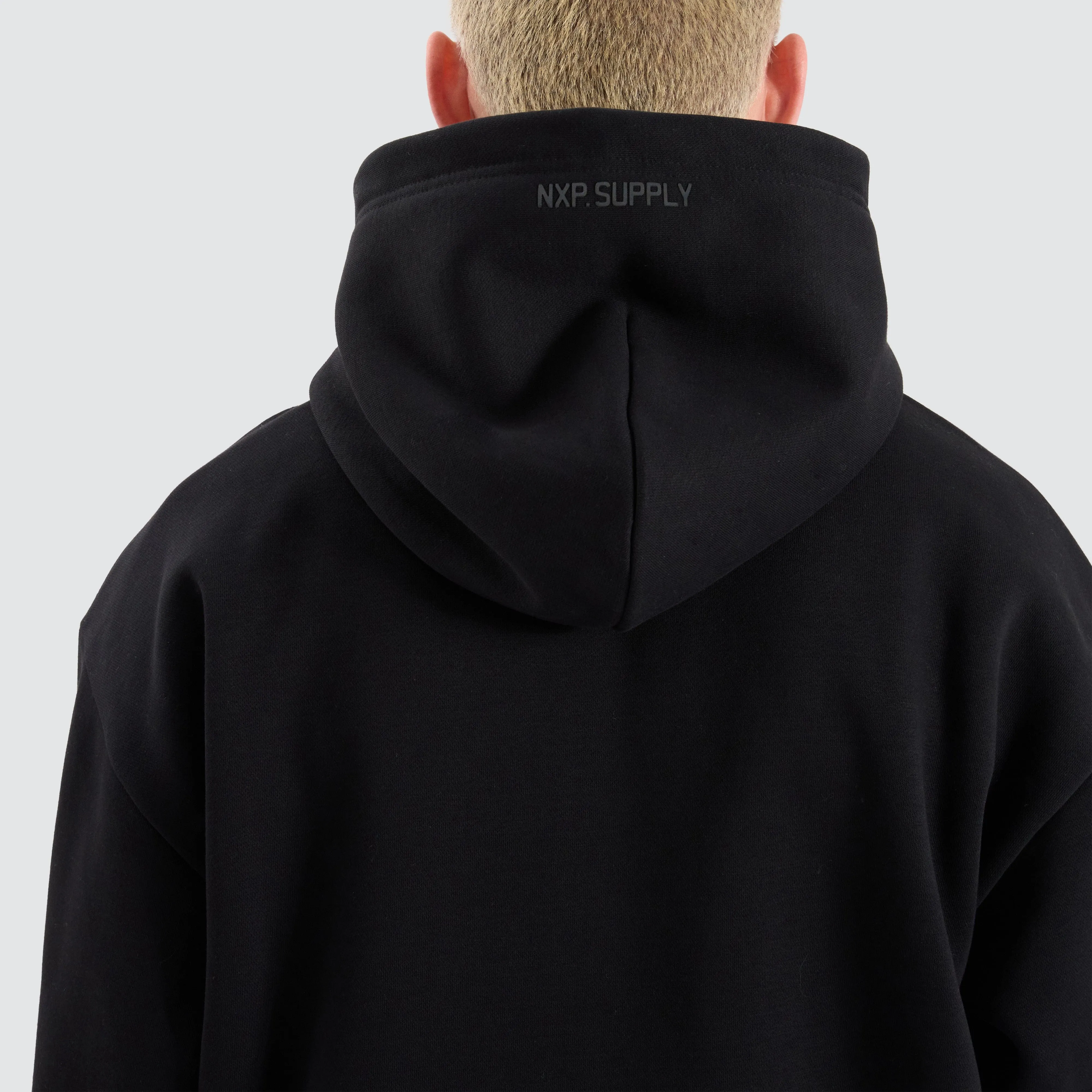Rosthern Relaxed Zip Through Hoodie Jet Black sold by Nena and Pasadena product image thumbnail 4