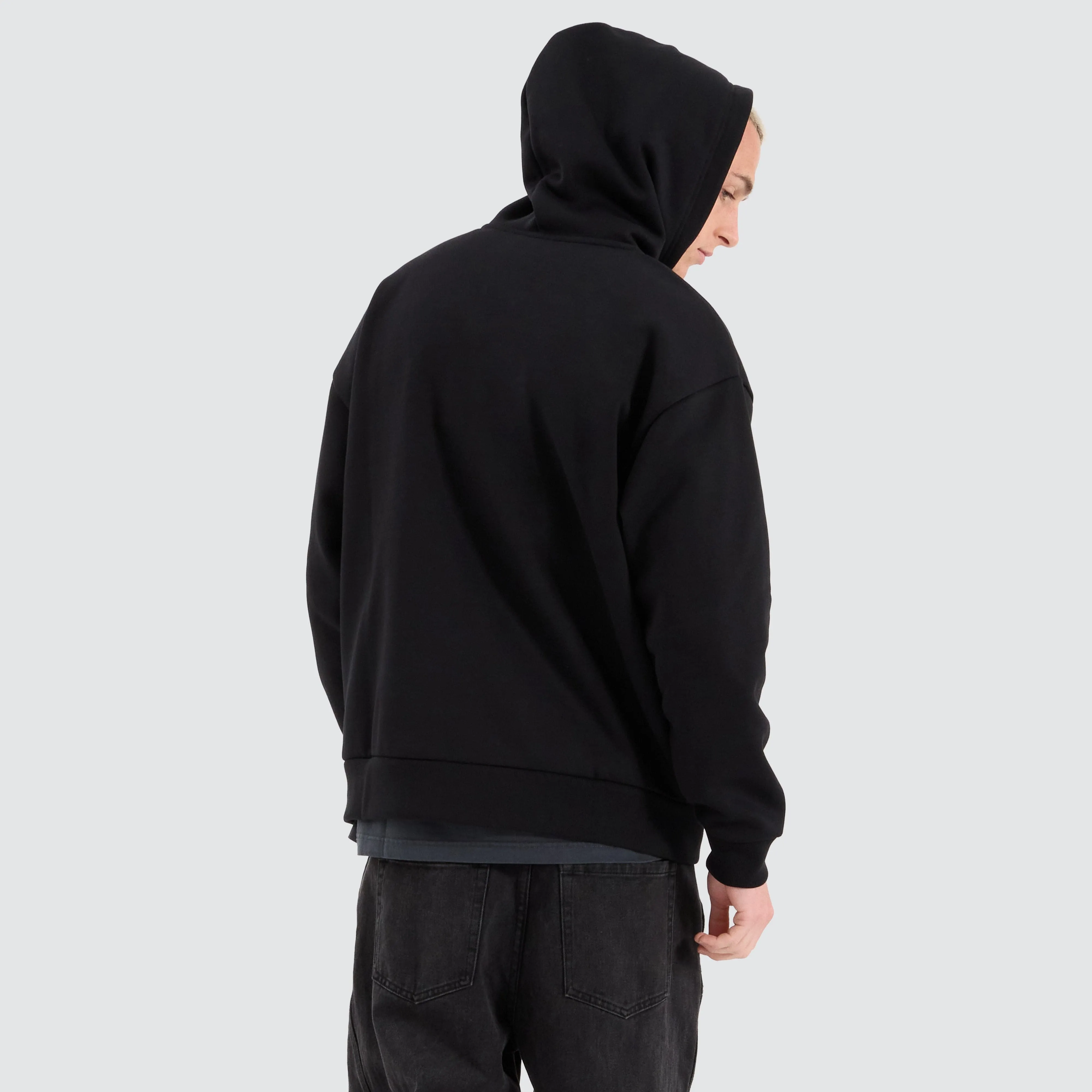 Rosthern Relaxed Zip Through Hoodie Jet Black sold by Nena and Pasadena product image thumbnail 2