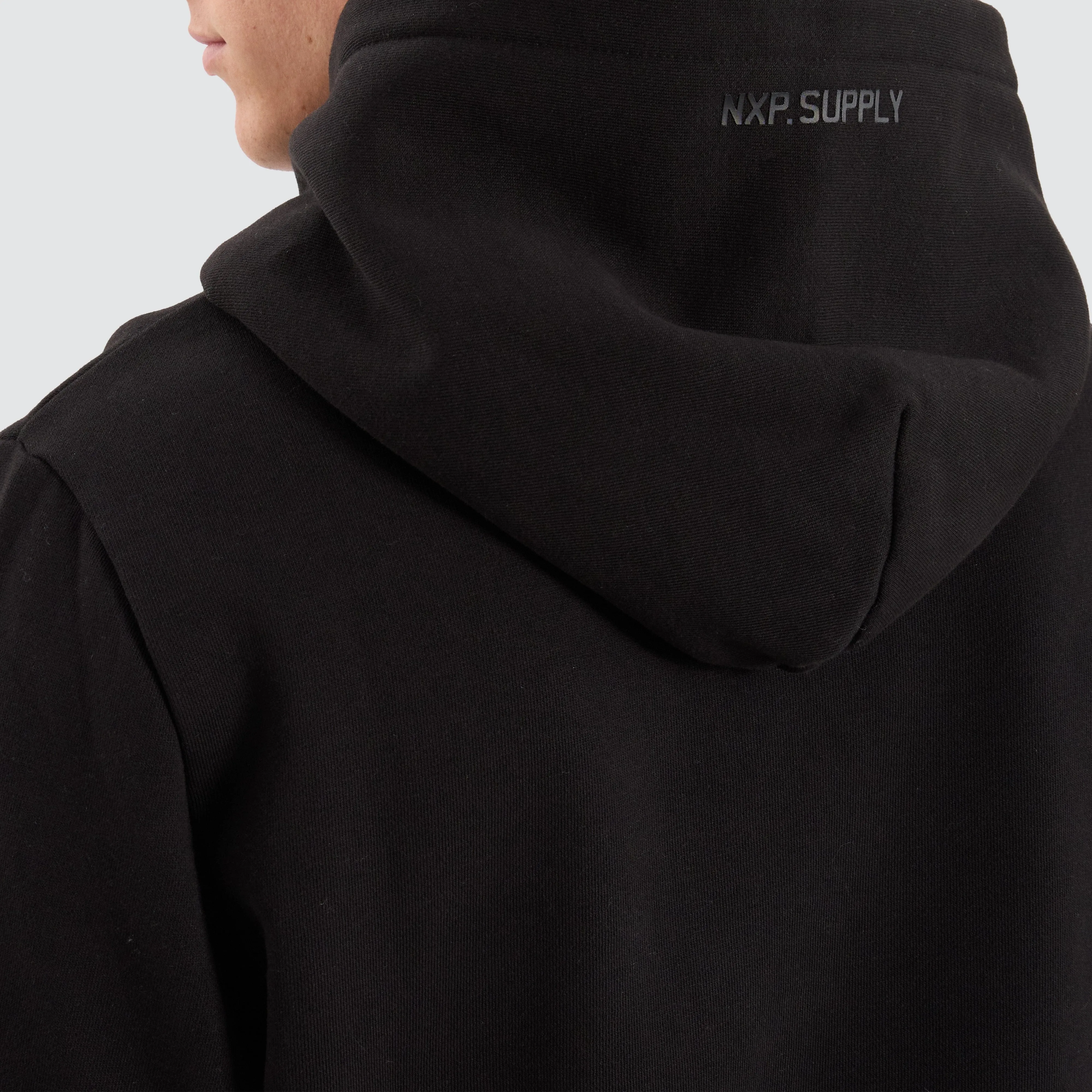 Conway Dual Curved Hoodie Jet Black sold by Nena and Pasadena product image thumbnail 3