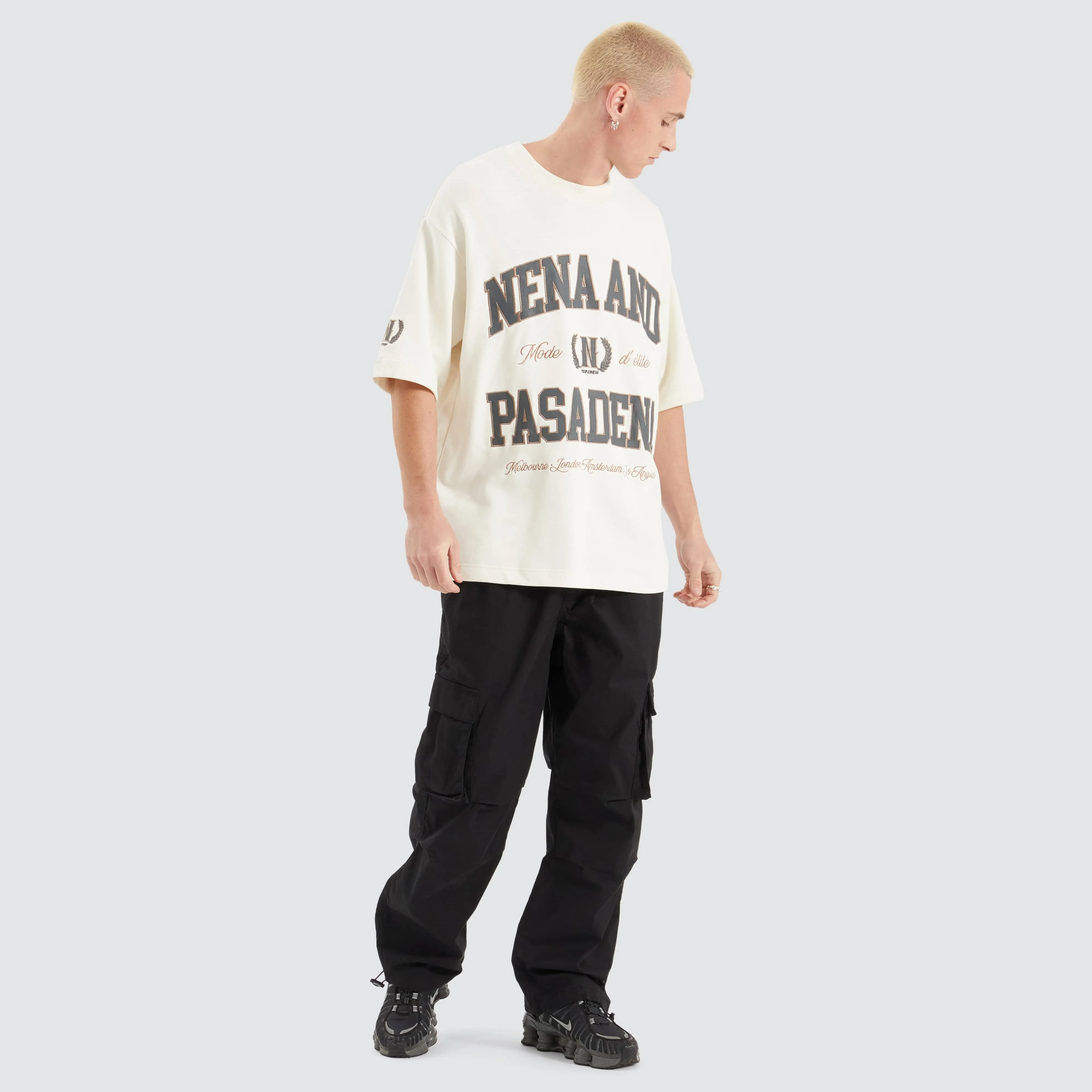 Club Oversized Loopback Tee Tofu sold by Nena and Pasadena product image thumbnail 4