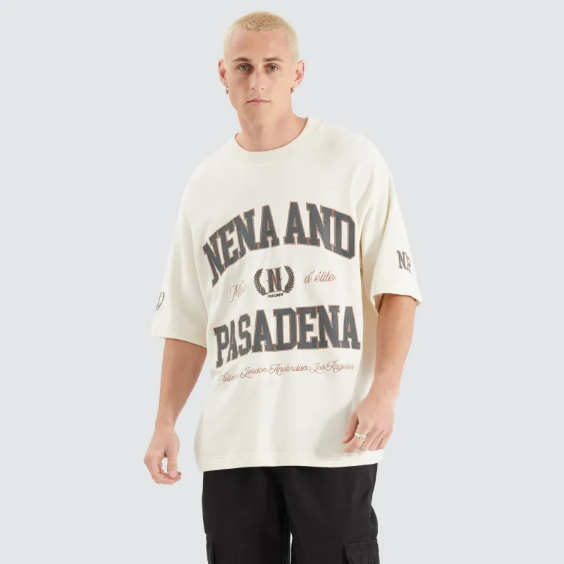 Club Oversized Loopback Tee Tofu sold by Nena and Pasadena