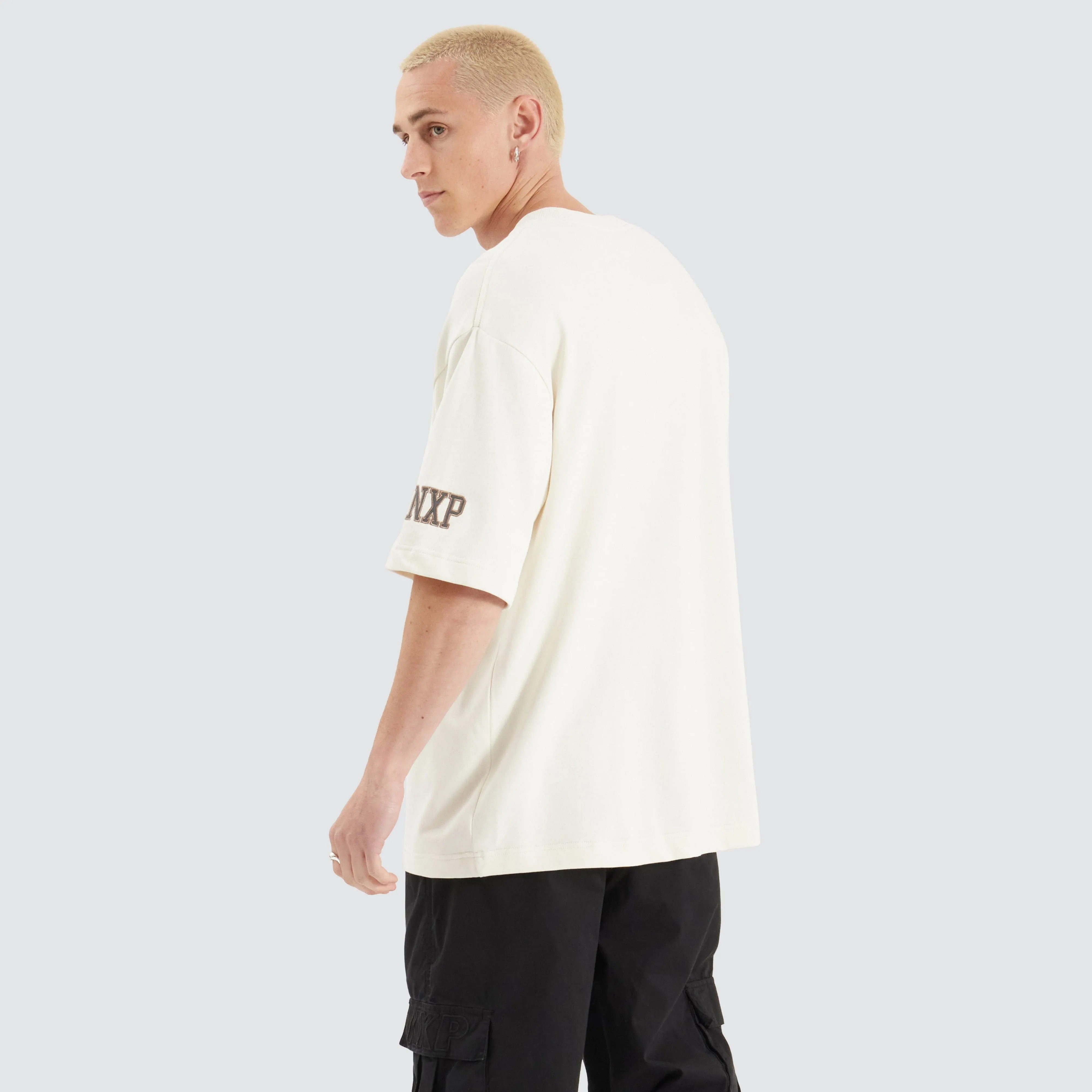 Club Oversized Loopback Tee Tofu sold by Nena and Pasadena product image thumbnail 2