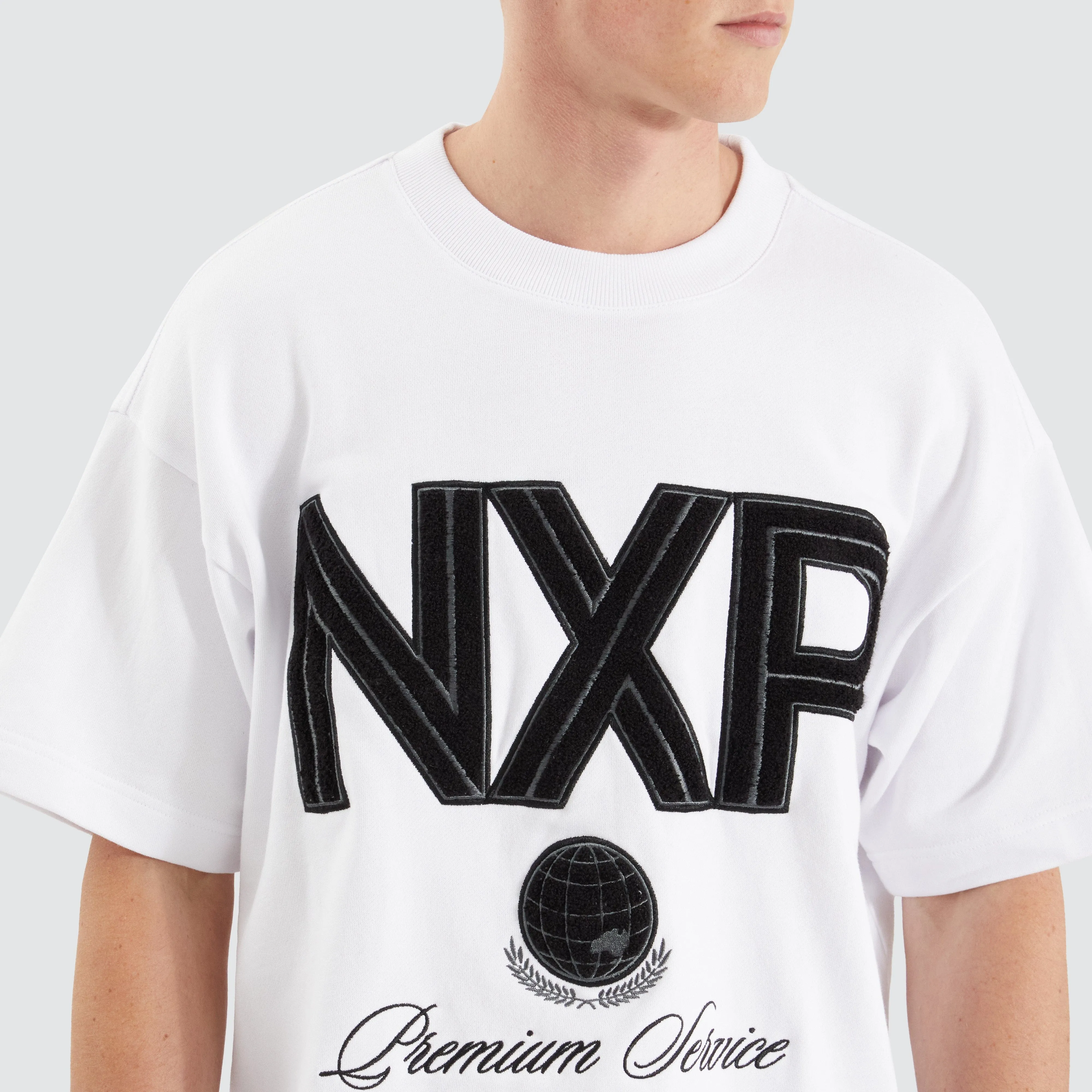 Service Loopback Raptor Tee Optical White sold by Nena and Pasadena product image thumbnail 2