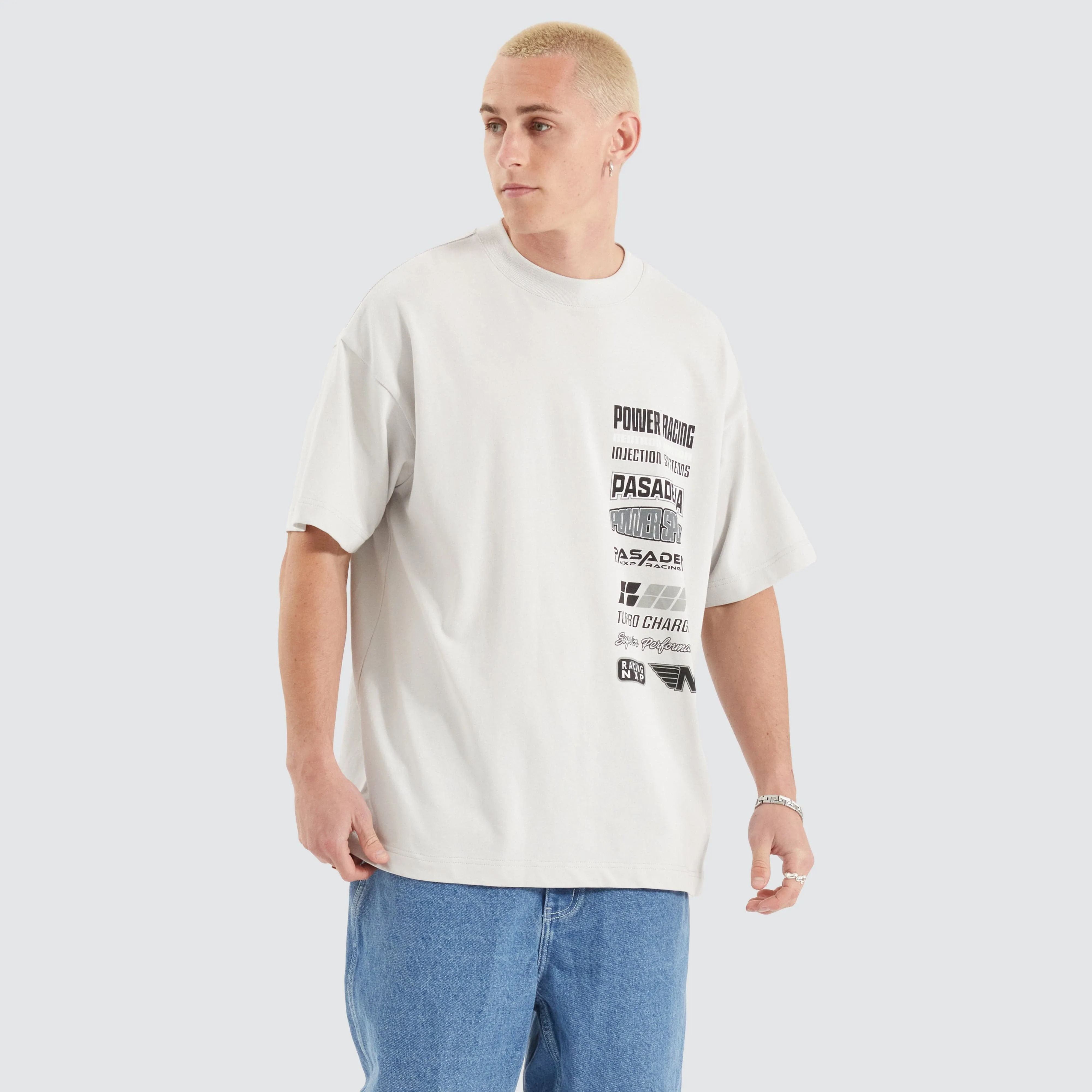 Turbo Raptor Tee Glacier Grey sold by Nena and Pasadena product image thumbnail 2