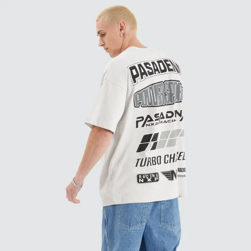 Turbo Raptor Tee Glacier Grey sold by Nena and Pasadena