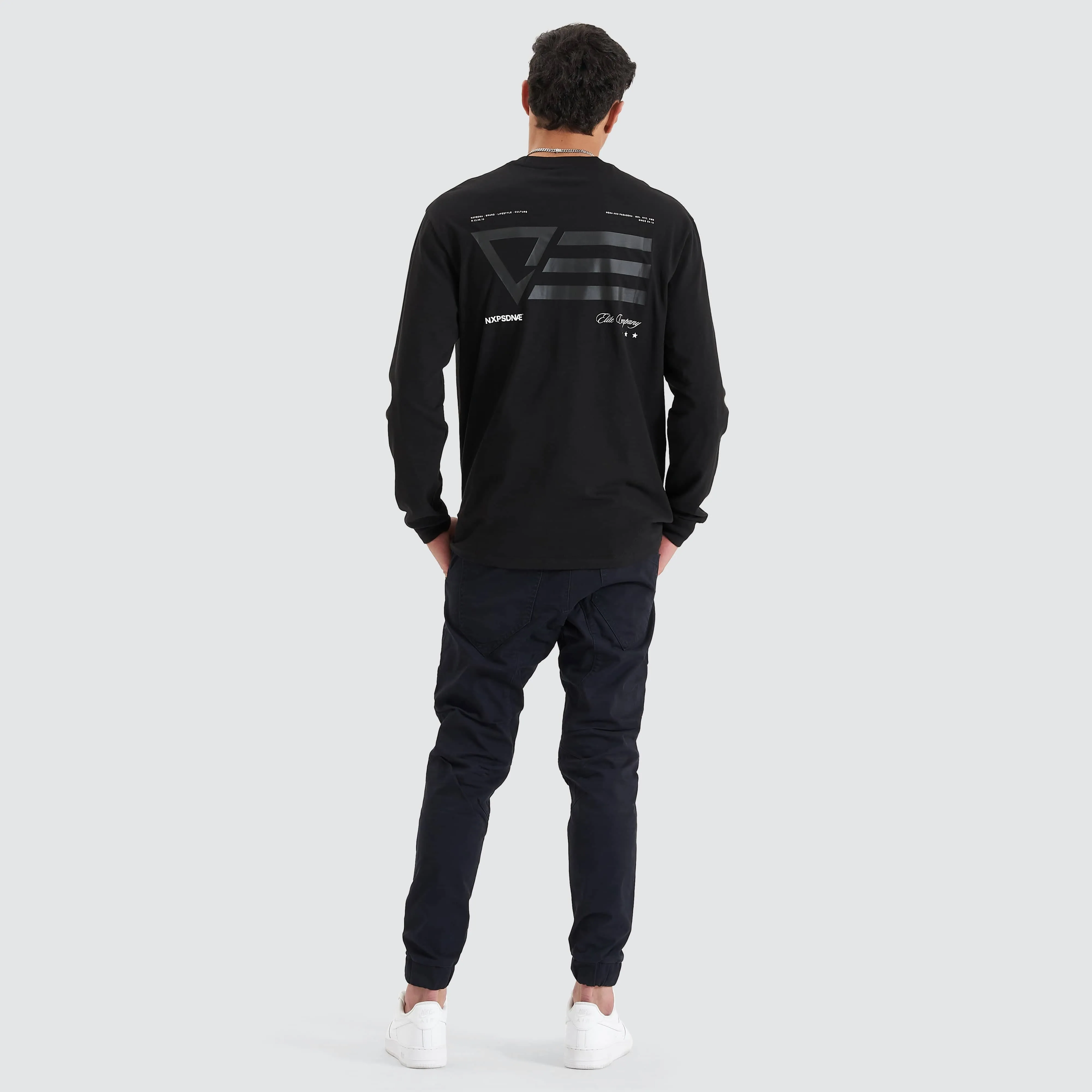Parti Heavy Relaxed Long Sleeve Tee Jet Black sold by Nena and Pasadena product image thumbnail 5