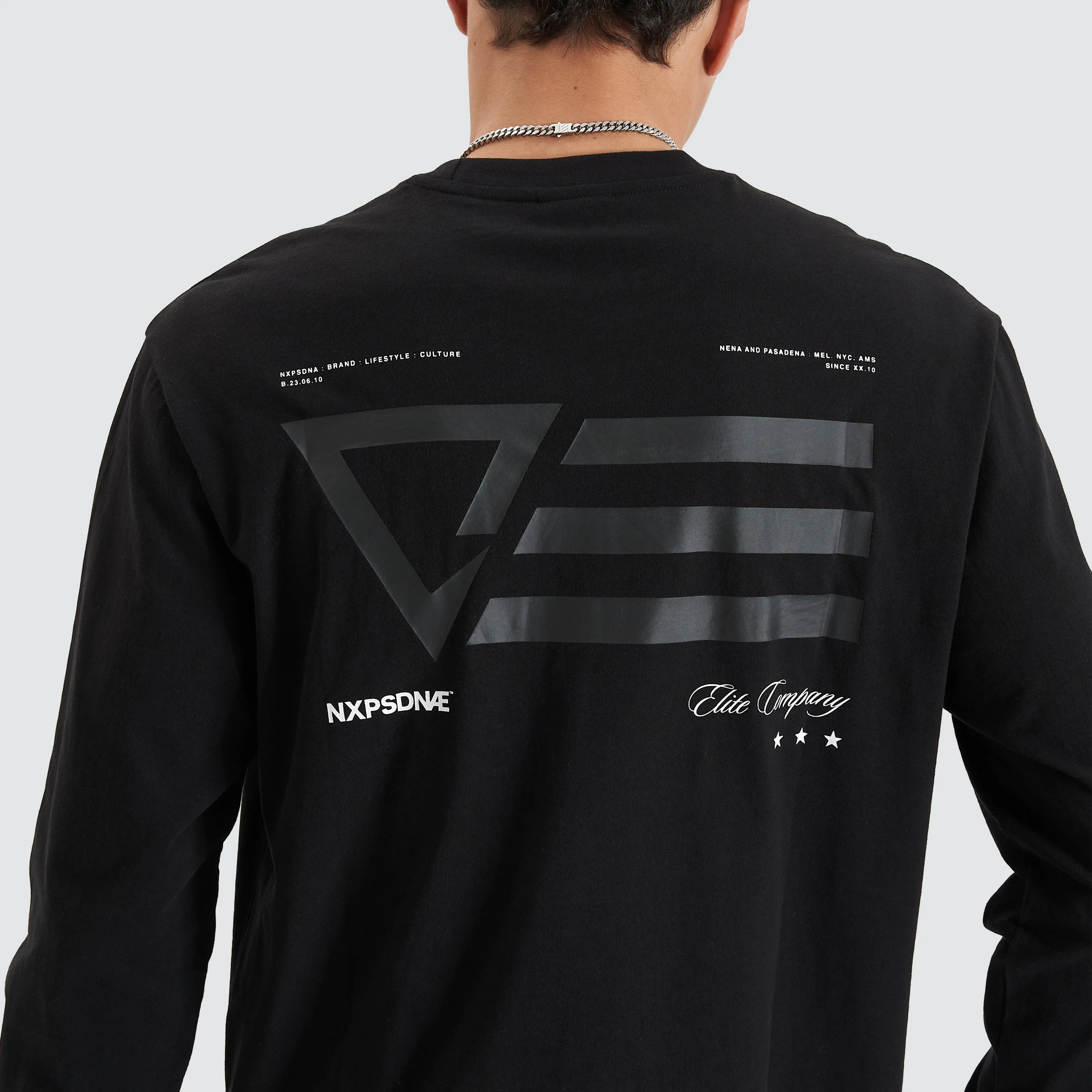 Parti Heavy Relaxed Long Sleeve Tee Jet Black sold by Nena and Pasadena product image thumbnail 2