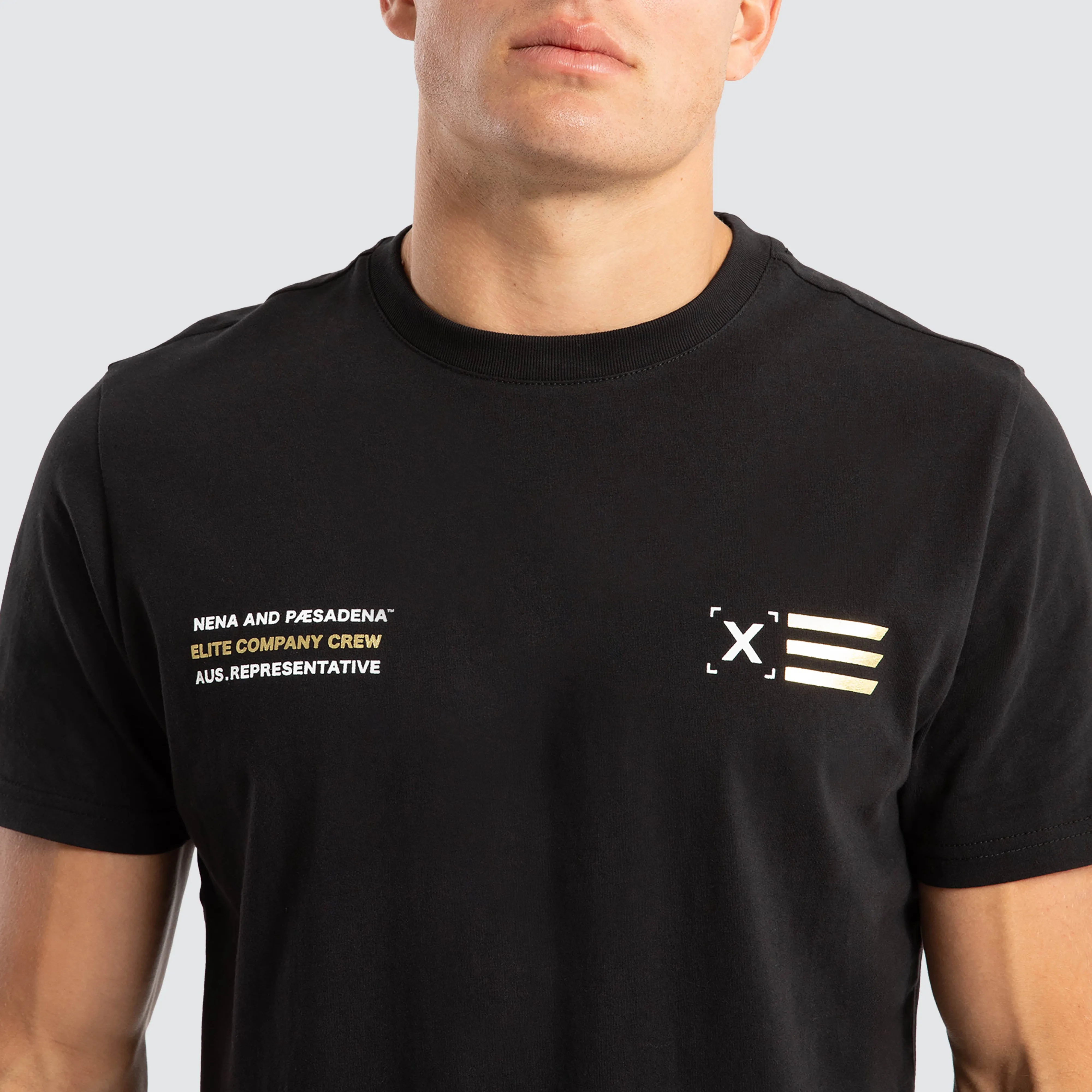 Nave Dual Curved Tee Jet Black sold by Nena and Pasadena product image thumbnail 4