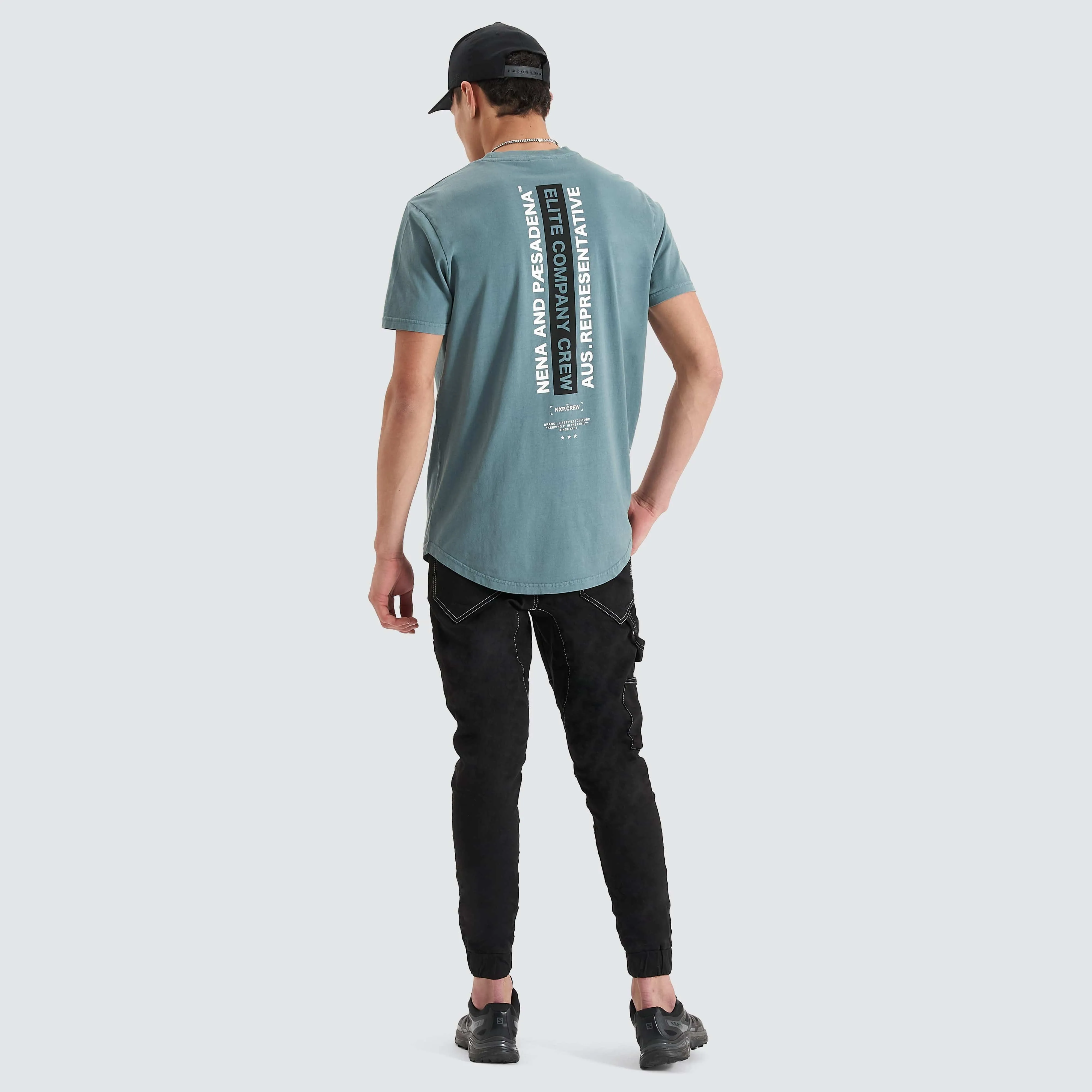 Nave Dual Curved Tee Pigment Goblin Blue sold by Nena and Pasadena product image thumbnail 2