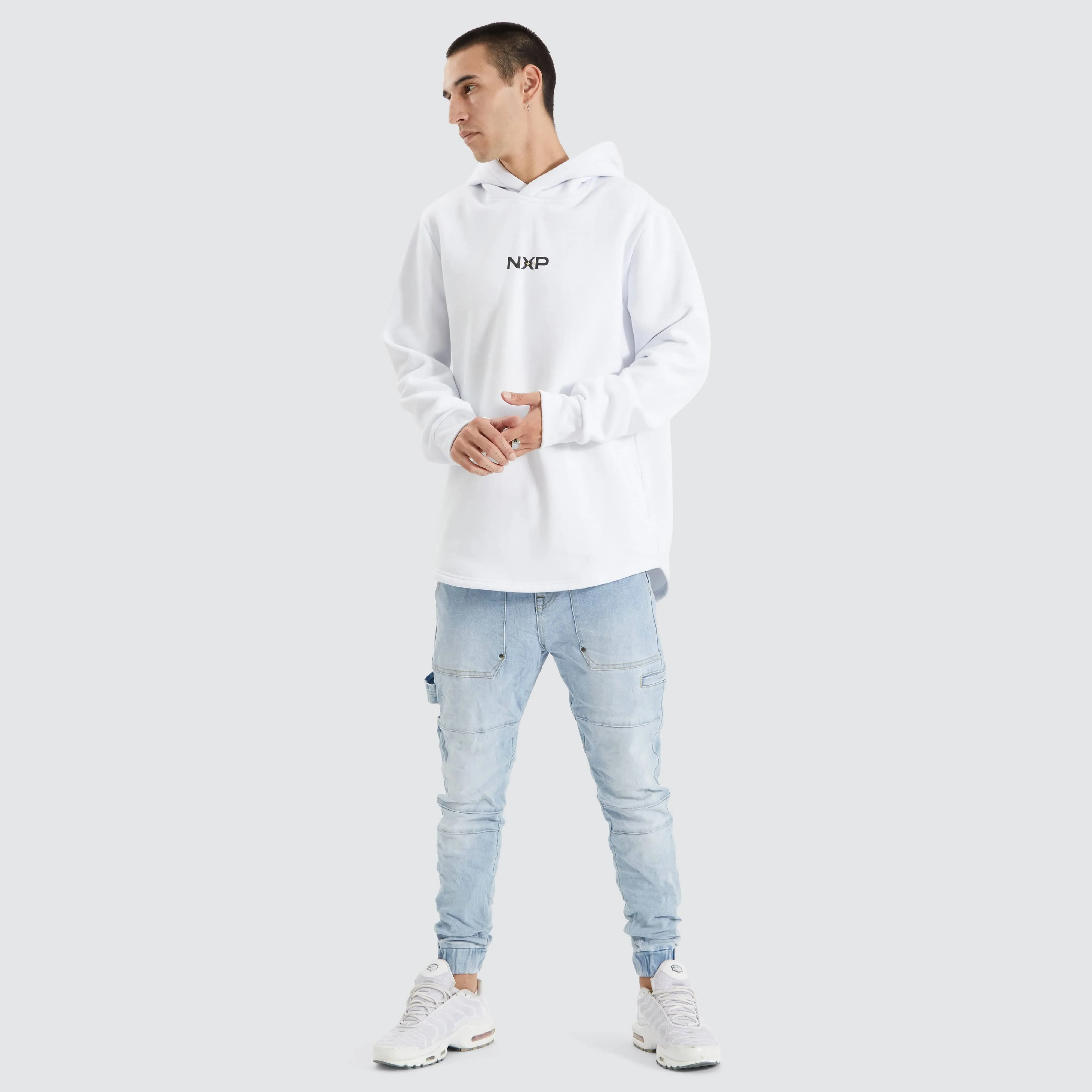 Styche Dual Curved Hoodie Optical White sold by Nena and Pasadena product image thumbnail 4