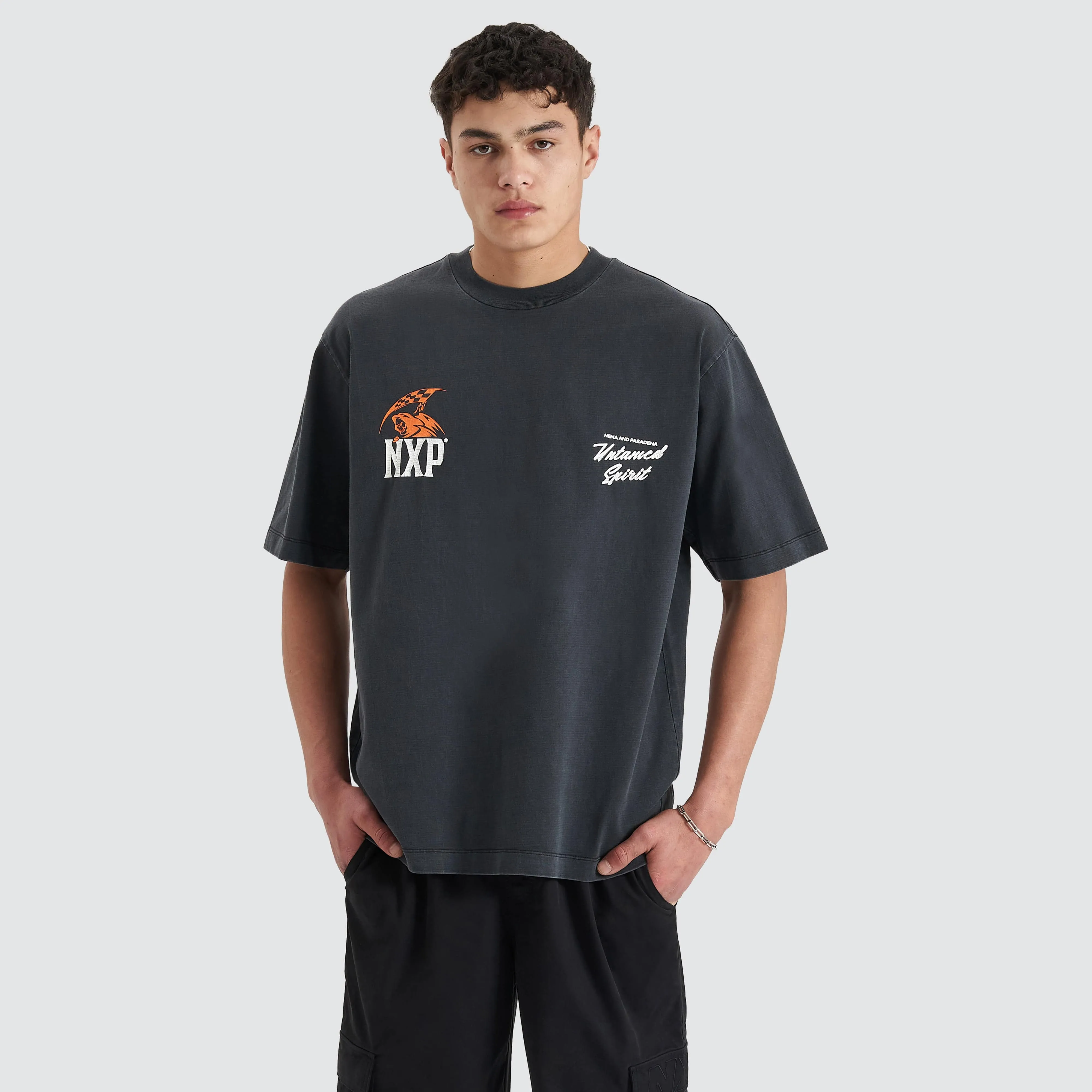 Extrapolate Heavy Oversized Tee Pigment Black sold by Nena and Pasadena product image thumbnail 3