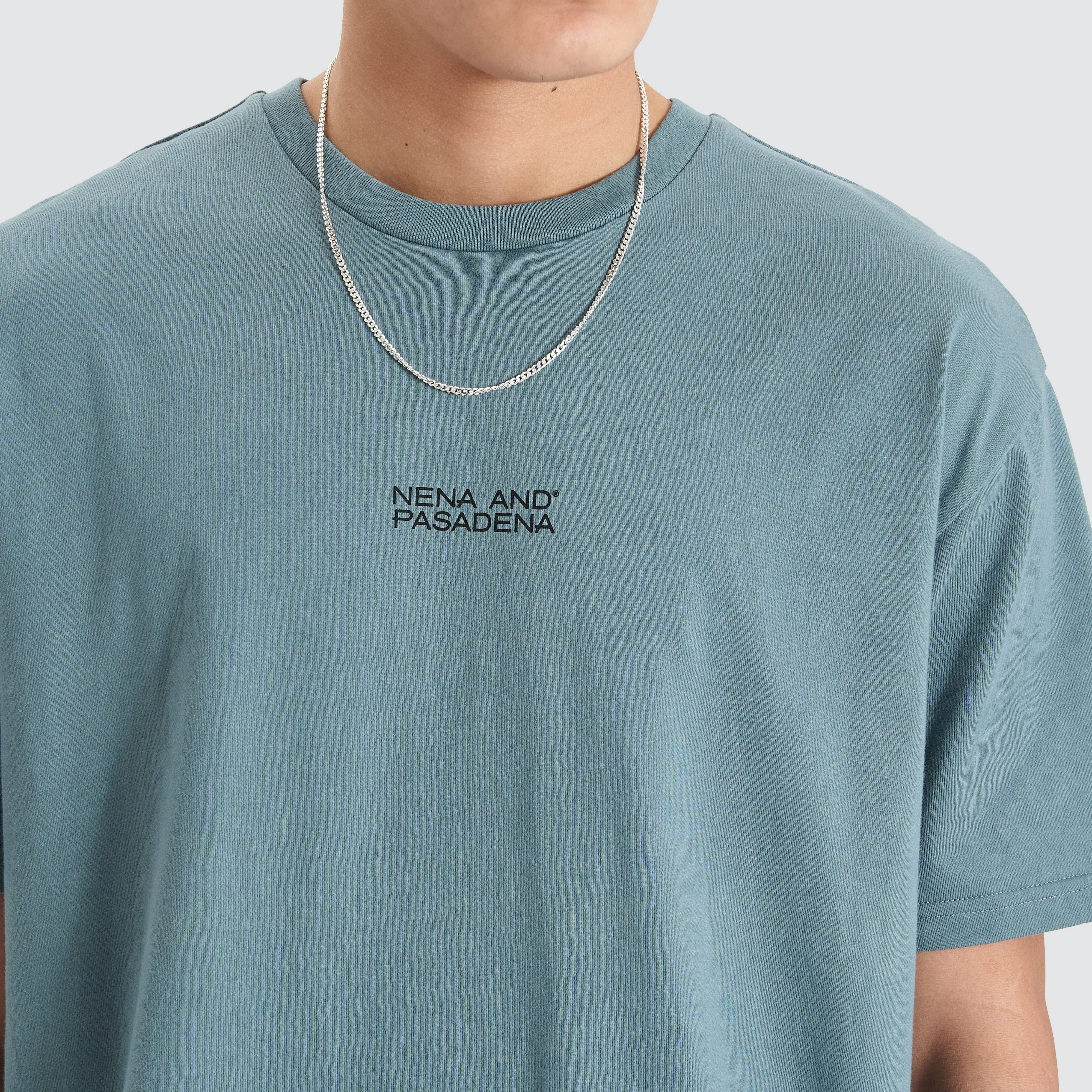 Keystone Heavy Box Fit Tee Goblin Blue sold by Nena and Pasadena product image thumbnail 5