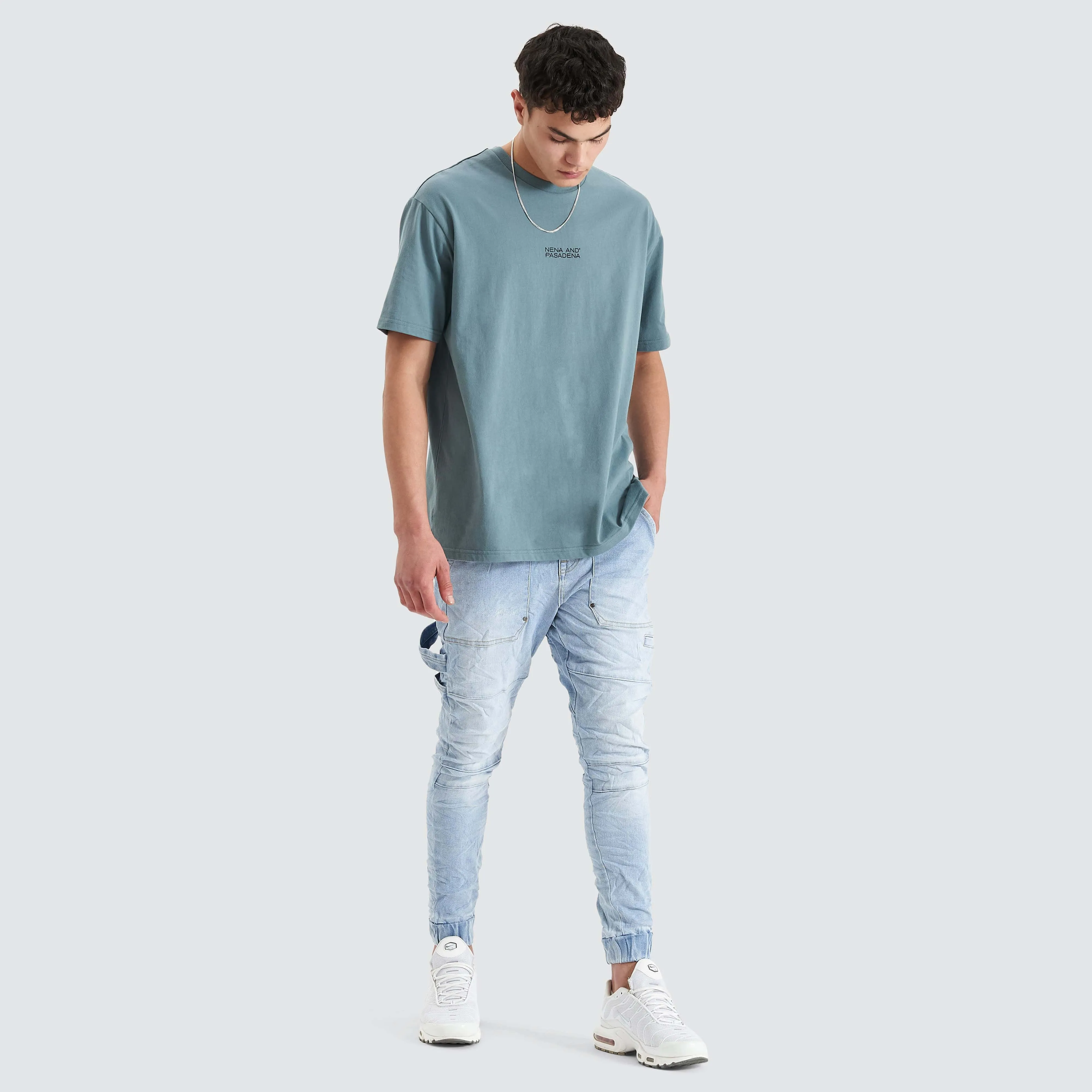 Keystone Heavy Box Fit Tee Goblin Blue sold by Nena and Pasadena product image thumbnail 4