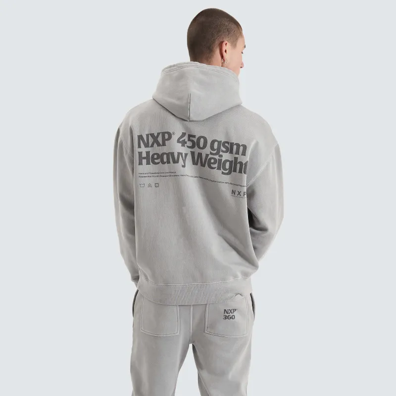 Core Line Heavy Box Fit Hoodie Pigment Alloy sold by Nena and Pasadena