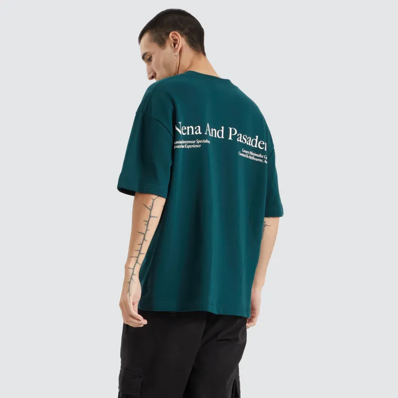 Premium Heavy Loopback Street Tee Bull Pine sold by Nena and Pasadena